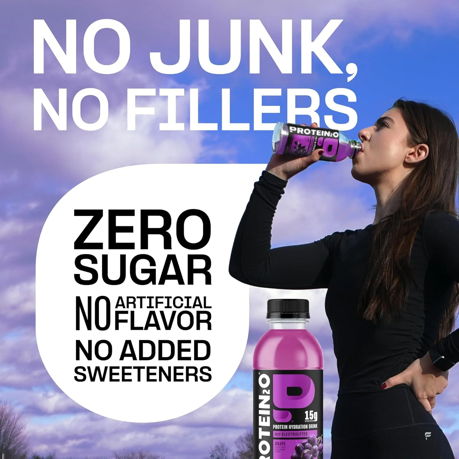 نوشیدنی آبرسان پروتئین 2o - نوشیدنی پروتئین وی ایزوله مایع شفاف 2 در 1 و الکترولیت - 15 گرم پروتئین، ویتامین های B5، B6 - ریکاوری بعد از تمرین - 500 میلی لیتر - 12 عدد انگور نوشیدنی آبرسان پروتئین 2o - نوشیدنی پروتئین وی ایزوله مایع شفاف 2 در 1 و الکترولیت - 15 گرم پروتئین، ویتامین های B5، B6 - ریکاوری بعد از تمرین - 500 میلی لیتر - 12 عدد انگور