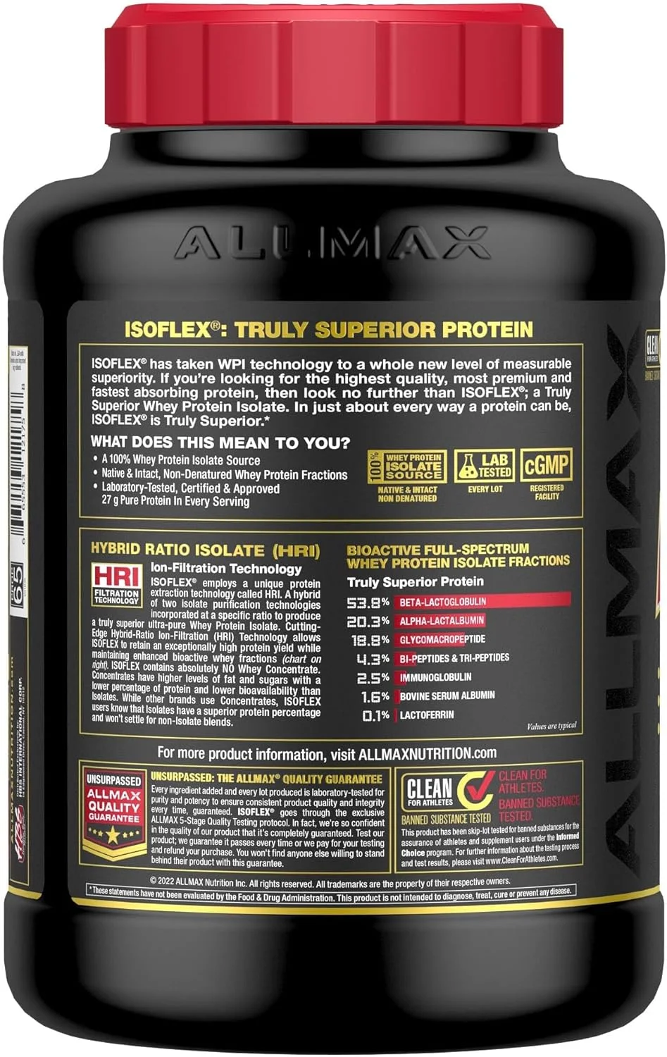 پروتئین وی ایزوله ایزوفلکس AllMax Nutrition - ۲۷ گرم پروتئین در هر پیمانه - ۹۹% بدون لاکتوز - بدون گلوتن و سویا - کره بادام زمینی شکلاتی - ۲.۲۷ کیلوگرم پروتئین وی ایزوله ایزوفلکس AllMax Nutrition - ۲۷ گرم پروتئین در هر پیمانه - ۹۹% بدون لاکتوز - بدون گلوتن و سویا - کره بادام زمینی شکلاتی - ۲.۲۷ کیلوگرم