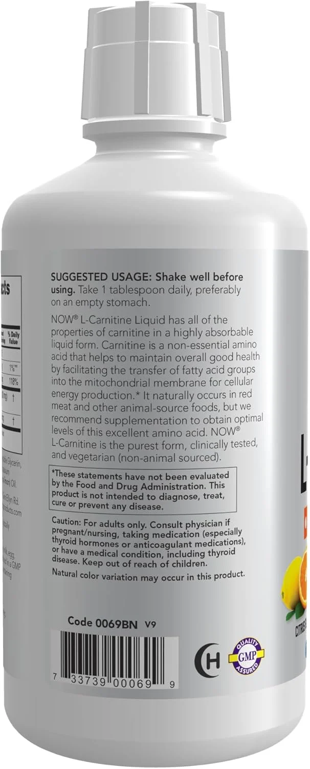 ال-کارنیتین مایع ناو فودز اسپورتس، مرکبات، 1000 میلی گرم، 946 میلی لیتر ال-کارنیتین مایع ناو فودز اسپورتس، مرکبات، 1000 میلی گرم، 946 میلی لیتر