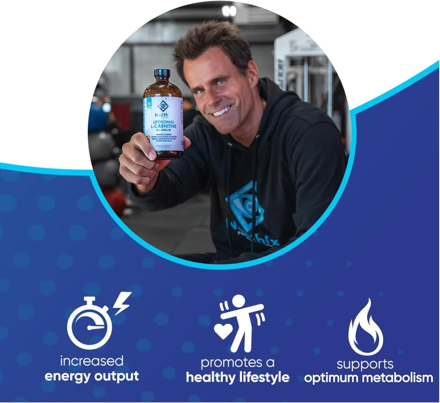 مکمل ال-کارنیتین لیپوزومی NuEthix Formulations 600 میلی گرم با ال-سیترولین 1000 میلی گرم برای مدیریت وزن سالم، متابولیسم چربی، تولید انرژی و افزایش جریان خون، برای مردان و زنان مکمل ال-کارنیتین لیپوزومی NuEthix Formulations 600 میلی گرم با ال-سیترولین 1000 میلی گرم برای مدیریت وزن سالم، متابولیسم چربی، تولید انرژی و افزایش جریان خون، برای مردان و زنان