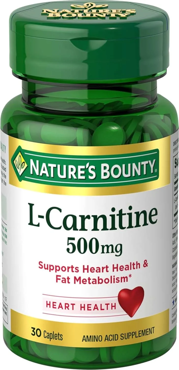 ال-کارنیتین Nature's Bounty، پشتیبانی از سلامت قلب و سوخت و ساز چربی، مکمل اسید آمینه، 500 میلی گرم، 30 قرص ال-کارنیتین Nature's Bounty، پشتیبانی از سلامت قلب و سوخت و ساز چربی، مکمل اسید آمینه، 500 میلی گرم، 30 قرص