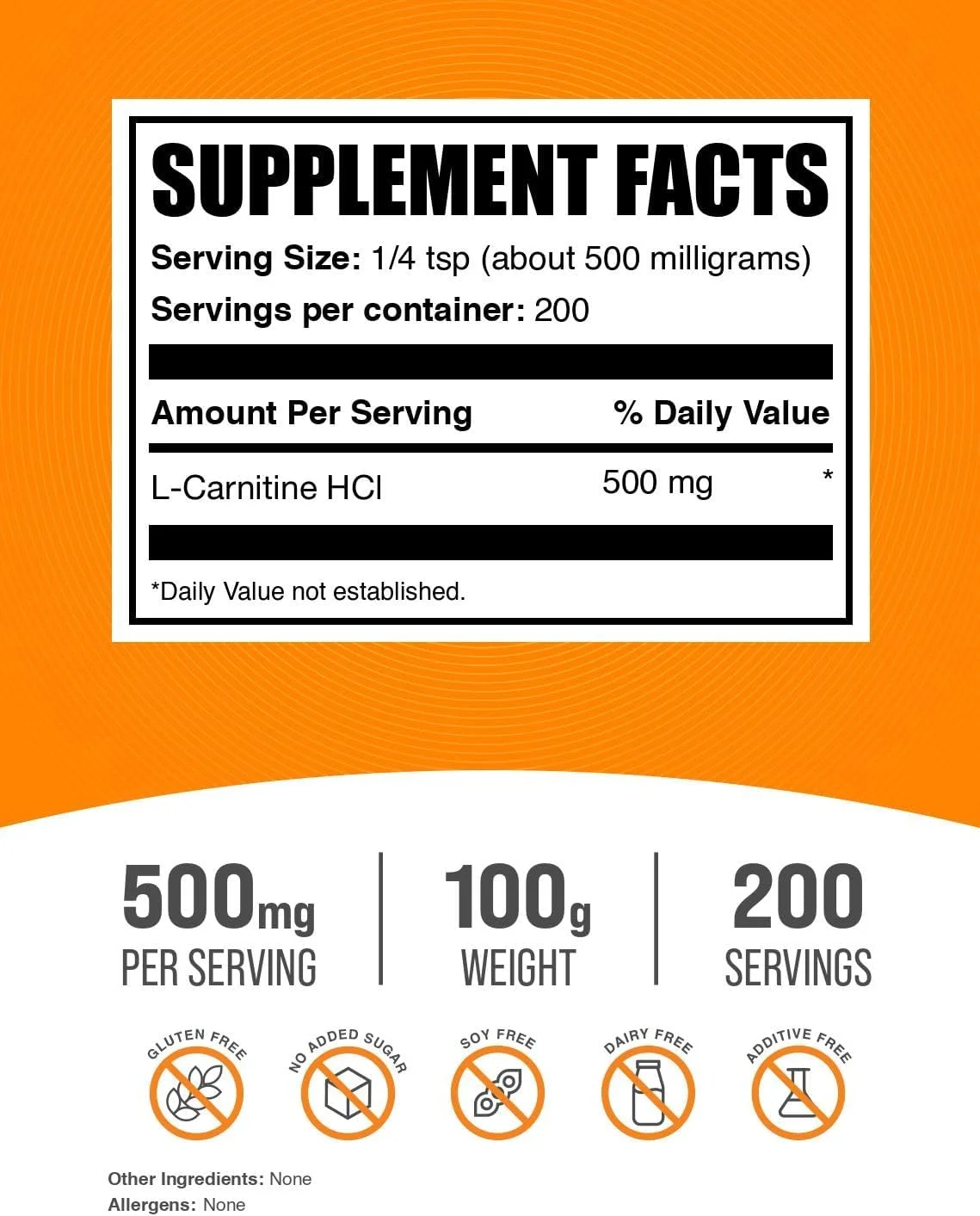 پودر ال-کارنیتین اچ سی ال BulkSupplements.com - مکمل کارنیتین، پودر کارنیتین، ال-کارنیتین 500 میلی گرم - بدون طعم و بدون گلوتن، 500 میلی گرم در هر وعده، 100 گرم (3.5 اونس) (بسته 1 عددی) پودر ال-کارنیتین اچ سی ال BulkSupplements.com - مکمل کارنیتین، پودر کارنیتین، ال-کارنیتین 500 میلی گرم - بدون طعم و بدون گلوتن، 500 میلی گرم در هر وعده، 100 گرم (3.5 اونس) (بسته 1 عددی)