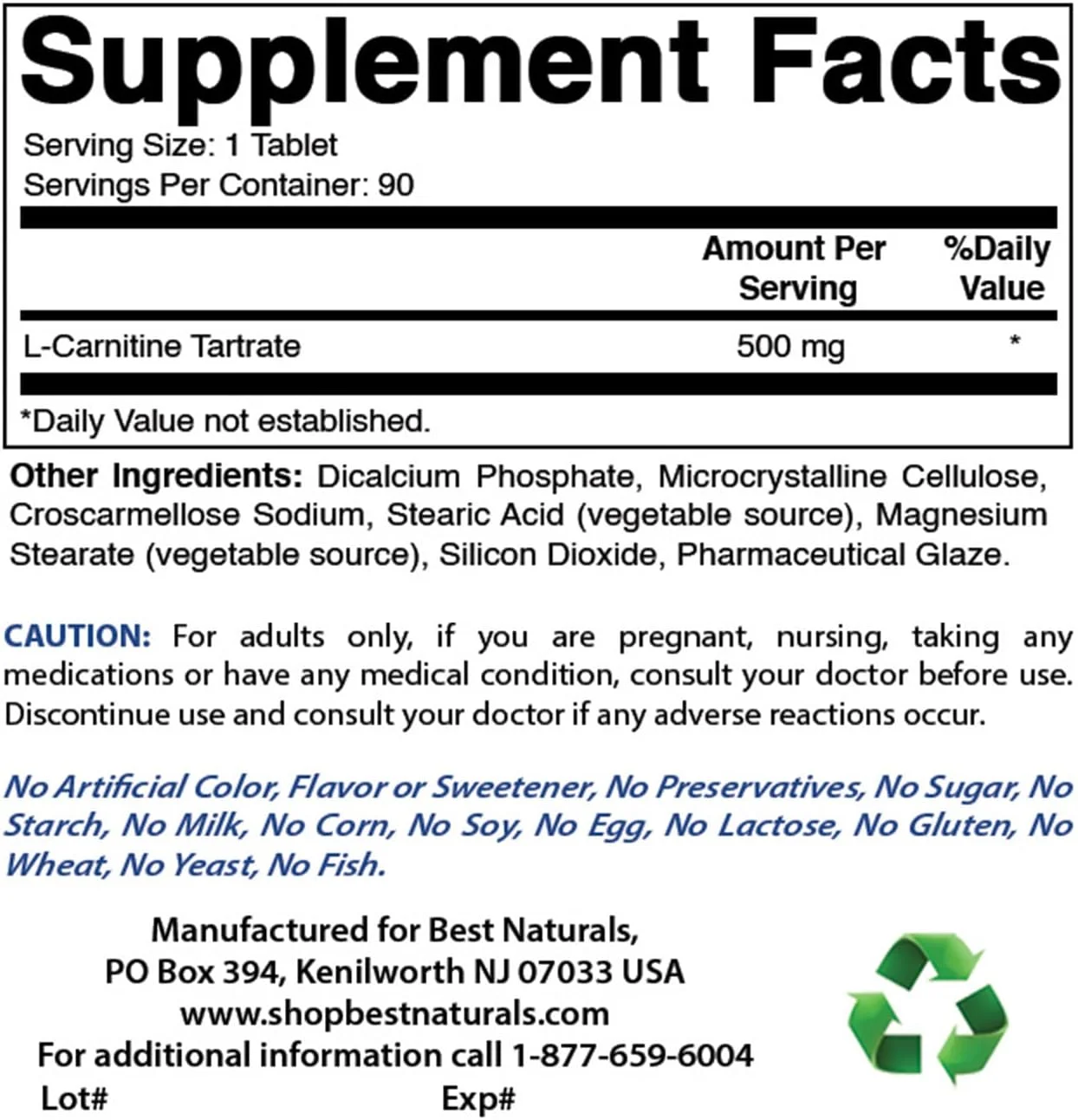 بهترین نچرالز ال-کارنیتین تارتارات 500 میلی گرم 90 قرص (بسته 3 عددی) بهترین نچرالز ال-کارنیتین تارتارات 500 میلی گرم 90 قرص (بسته 3 عددی)