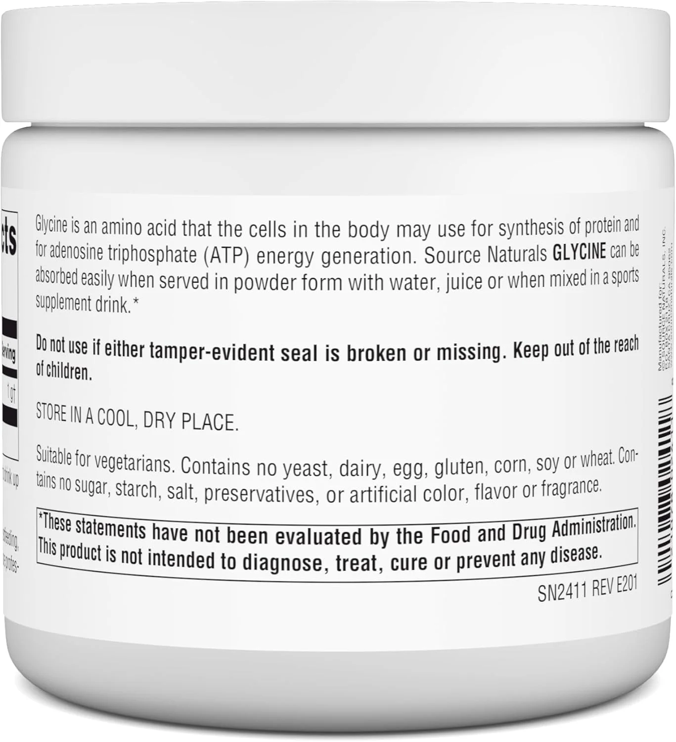 گلیسین سورس نچرالز، 8 اونس