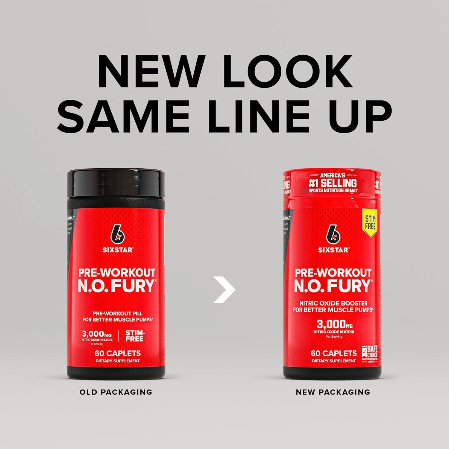 مکمل اکسید نیتریک سیکس استار برای آقایان و بانوان، عضله ساز (60 عدد) - قرص های تقویت کننده اکسید نیتریک پمپ عضلانی مکمل قبل از تمرین - تغذیه ورزشی برای عضله سازی، قدرت و انرژی