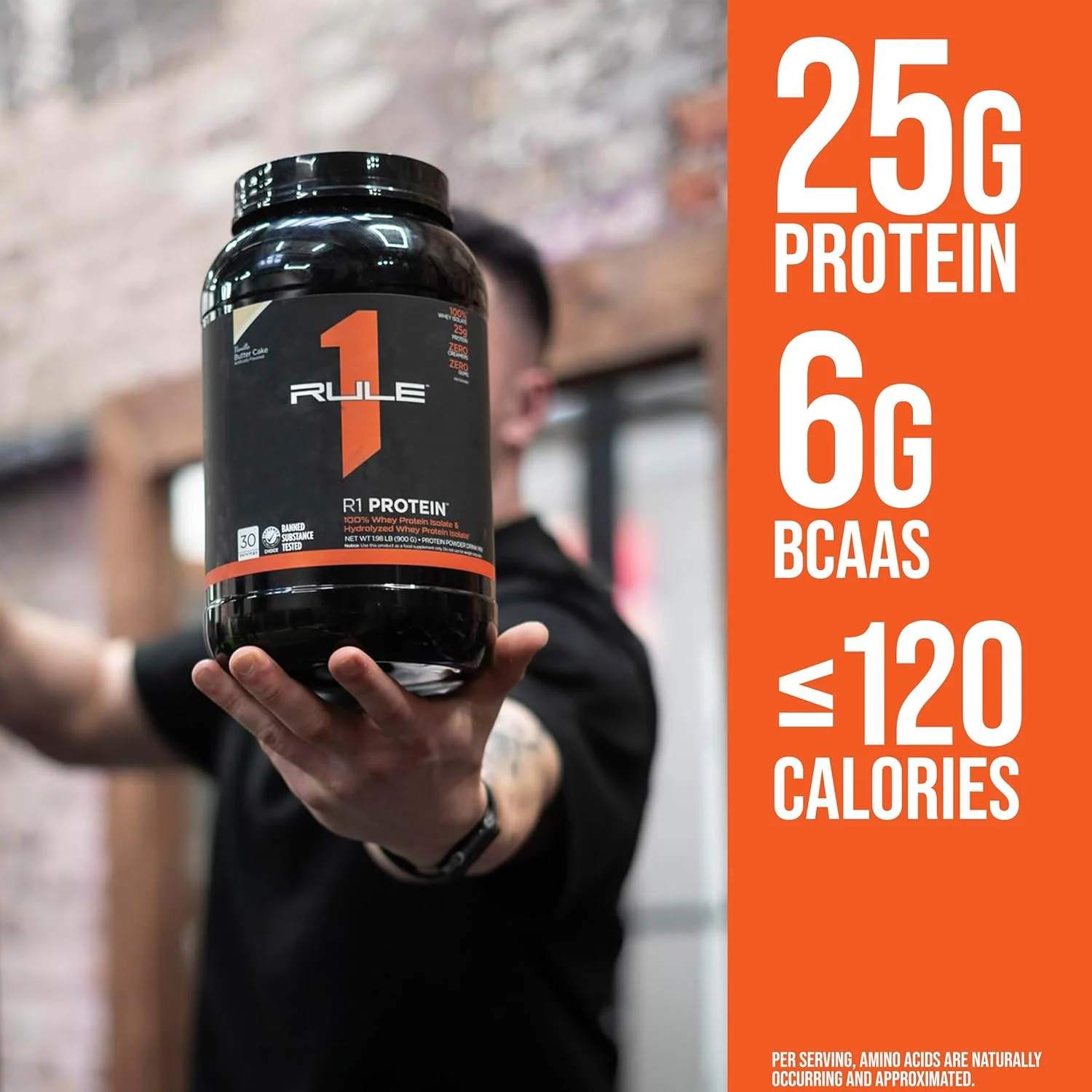 پروتئین R1 رول وان پروتئینز - شکلات فاج، ۲۵ گرم پروتئین ایزوله و هیدرولیز شده ۱۰۰٪ خالص و سریع الاثر با ۶ گرم BCAA برای رشد و ریکاوری عضلات، ۴.۵ کیلوگرم