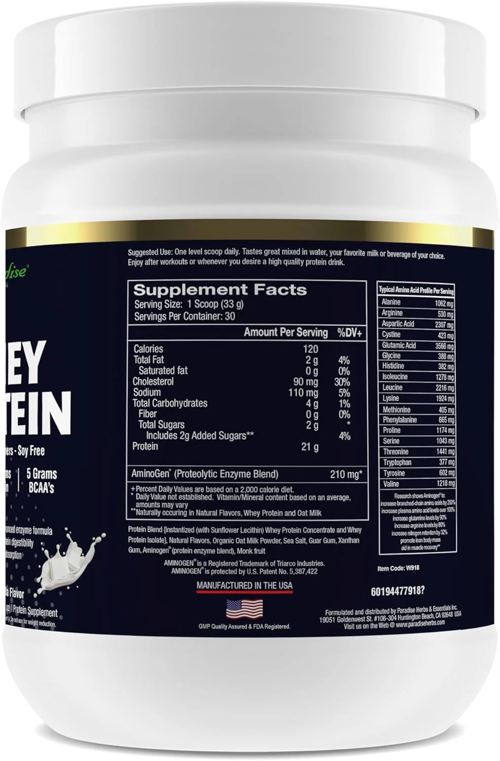 پودر پروتئین وی 100% گیاهان بهشتی، وانیلی، 21 گرم پروتئین، 5.5 گرم BCAA، 2.2 گرم ال-لوسین، 210 میلی گرم آمینوژن، 30 سروینگ پودر پروتئین وی 100% گیاهان بهشتی، وانیلی، 21 گرم پروتئین، 5.5 گرم BCAA، 2.2 گرم ال-لوسین، 210 میلی گرم آمینوژن، 30 سروینگ