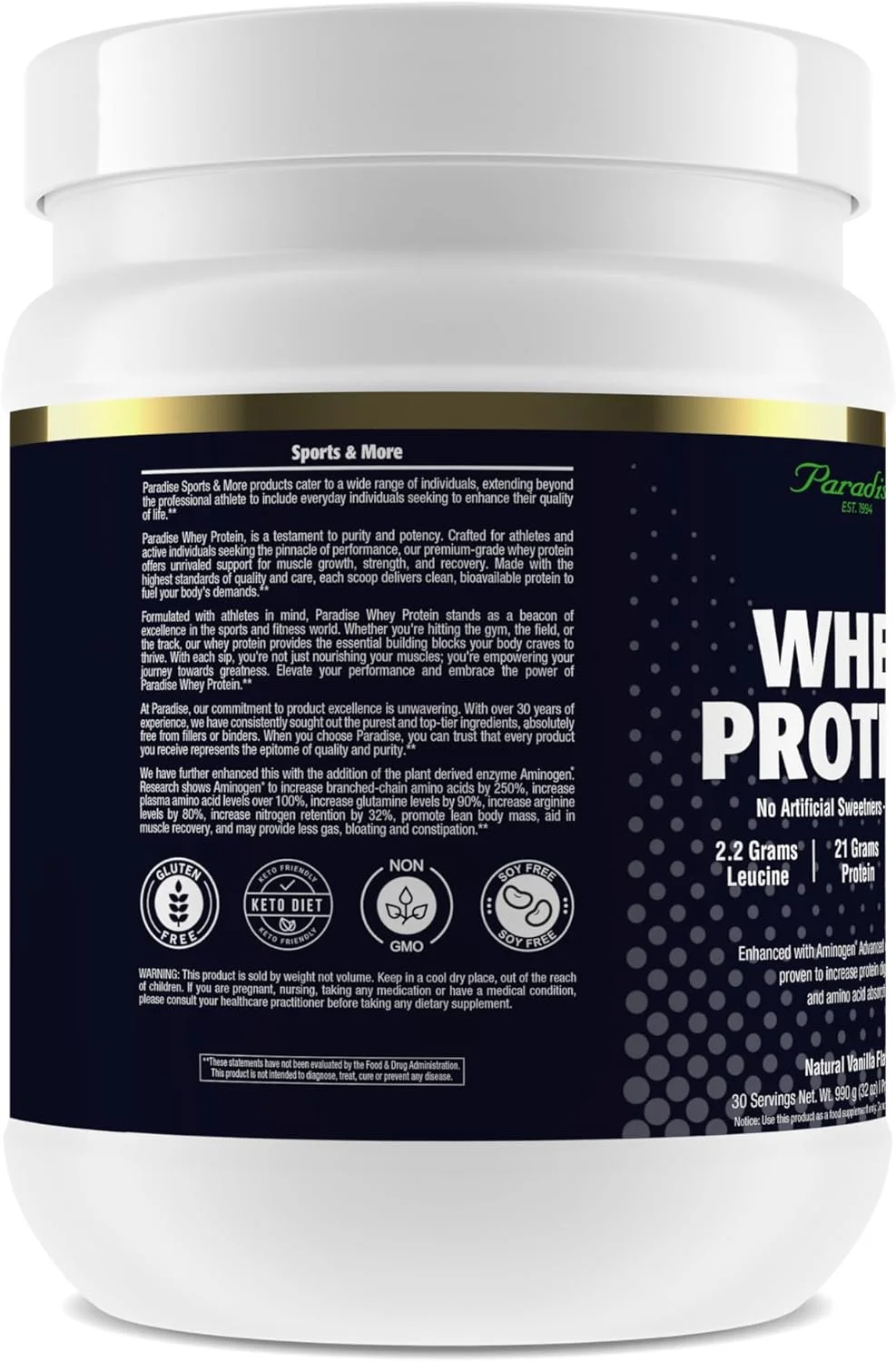 پودر پروتئین وی 100% گیاهان بهشتی، وانیلی، 21 گرم پروتئین، 5.5 گرم BCAA، 2.2 گرم ال-لوسین، 210 میلی گرم آمینوژن، 30 سروینگ پودر پروتئین وی 100% گیاهان بهشتی، وانیلی، 21 گرم پروتئین، 5.5 گرم BCAA، 2.2 گرم ال-لوسین، 210 میلی گرم آمینوژن، 30 سروینگ