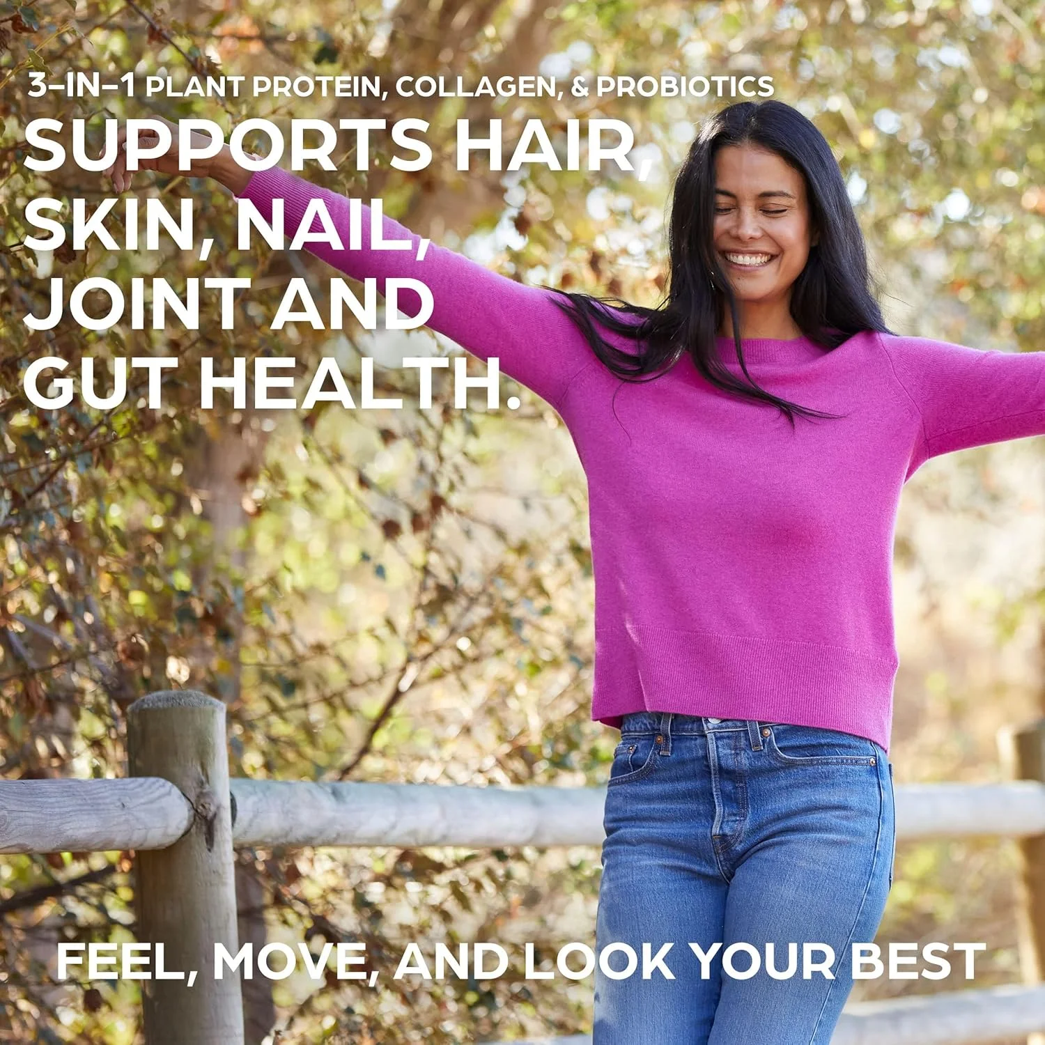 پودر پروتئین ارگانیک + کلاژن، فاج شکلاتی خامه‌ای - 25 گرم پروتئین، 10 گرم پپتیدهای کلاژن، نوع I و III، 1 میلیارد پروبیوتیک، پشتیبانی از سلامت مو، پوست، ناخن، مفاصل و روده، بدون گلوتن - 1.6 پوند