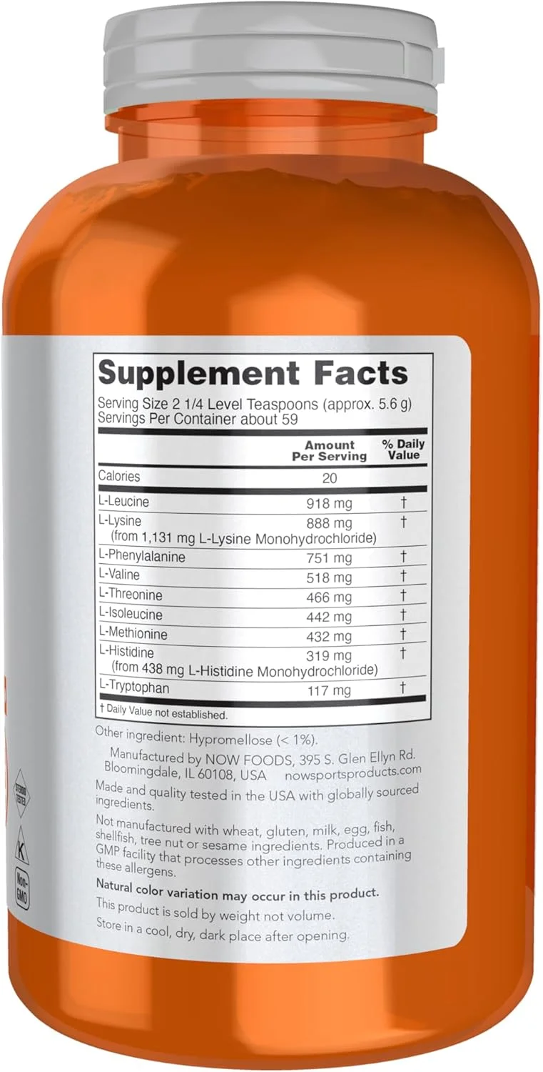 پودر آمینو 9 اسنشیالز™ ناو اسپورتس نوتریشن، تقویت سنتز پروتئین، آمینو اسیدها، 330 گرم پودر آمینو 9 اسنشیالز™ ناو اسپورتس نوتریشن، تقویت سنتز پروتئین، آمینو اسیدها، 330 گرم