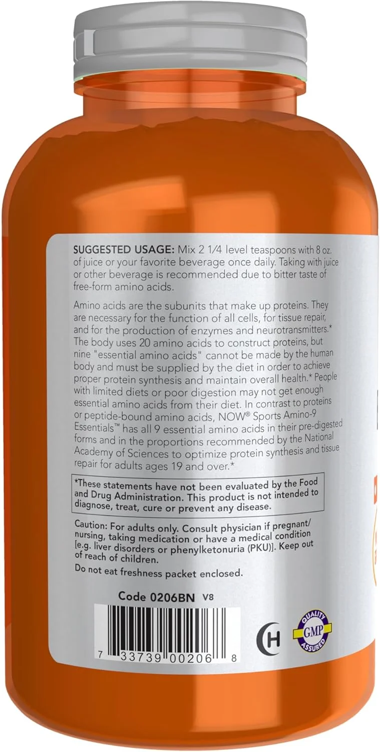 پودر آمینو 9 اسنشیالز™ ناو اسپورتس نوتریشن، تقویت سنتز پروتئین، آمینو اسیدها، 330 گرم پودر آمینو 9 اسنشیالز™ ناو اسپورتس نوتریشن، تقویت سنتز پروتئین، آمینو اسیدها، 330 گرم