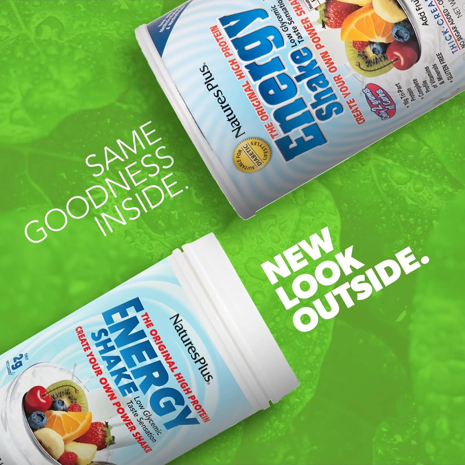 نوشیدنی انرژی زا Natures Plus - وزن 770 گرم - 16 گرم پروتئین گیاهی در هر وعده - حاوی آنزیم های پشتیبانی کننده هضم - بدون شکر افزوده - غیر GMO، گیاهخواری، بدون گلوتن - 28 وعده