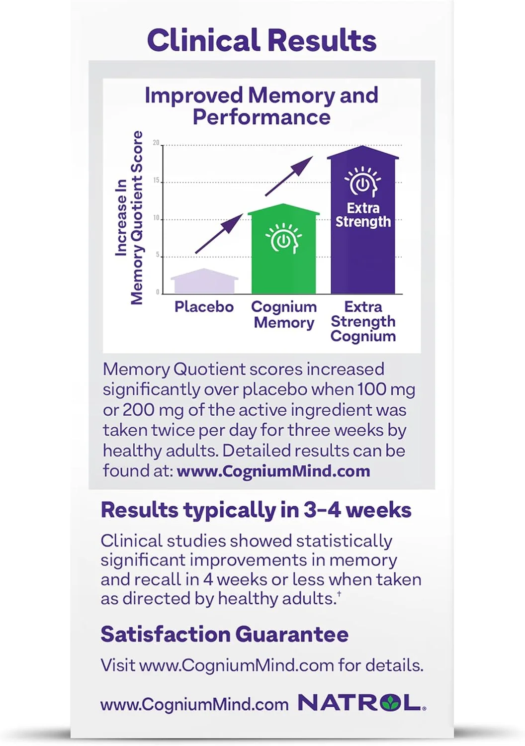 ناترول Cognium Memory Extra Strength، مکمل های سلامت مغز برای بزرگسالان، مکمل های حافظه مغز، افزایش چابکی ذهنی در بزرگسالان سالم، 60 قرص، تا 30 روز