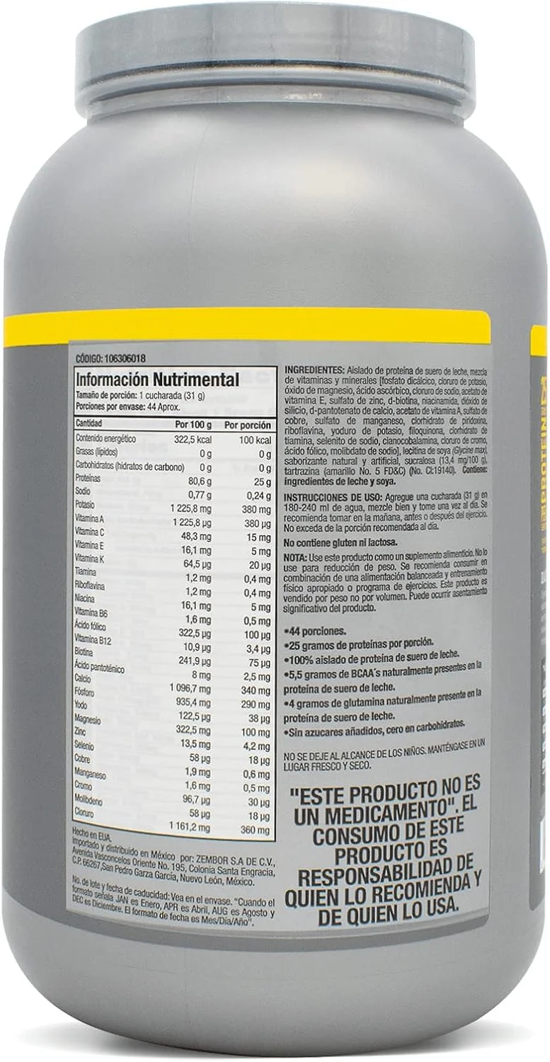 ایزوپیور با طعم کرم موز Nature's Best (بدون کربوهیدرات)، ظرف 3 پوندی