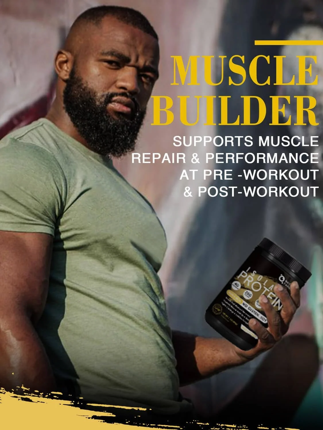 پودر پروتئین وی NATURE TARGET، بدون طعم - پروتئین وی ایزوله، 25 گرم پروتئین بدون شکر، 500 گرم