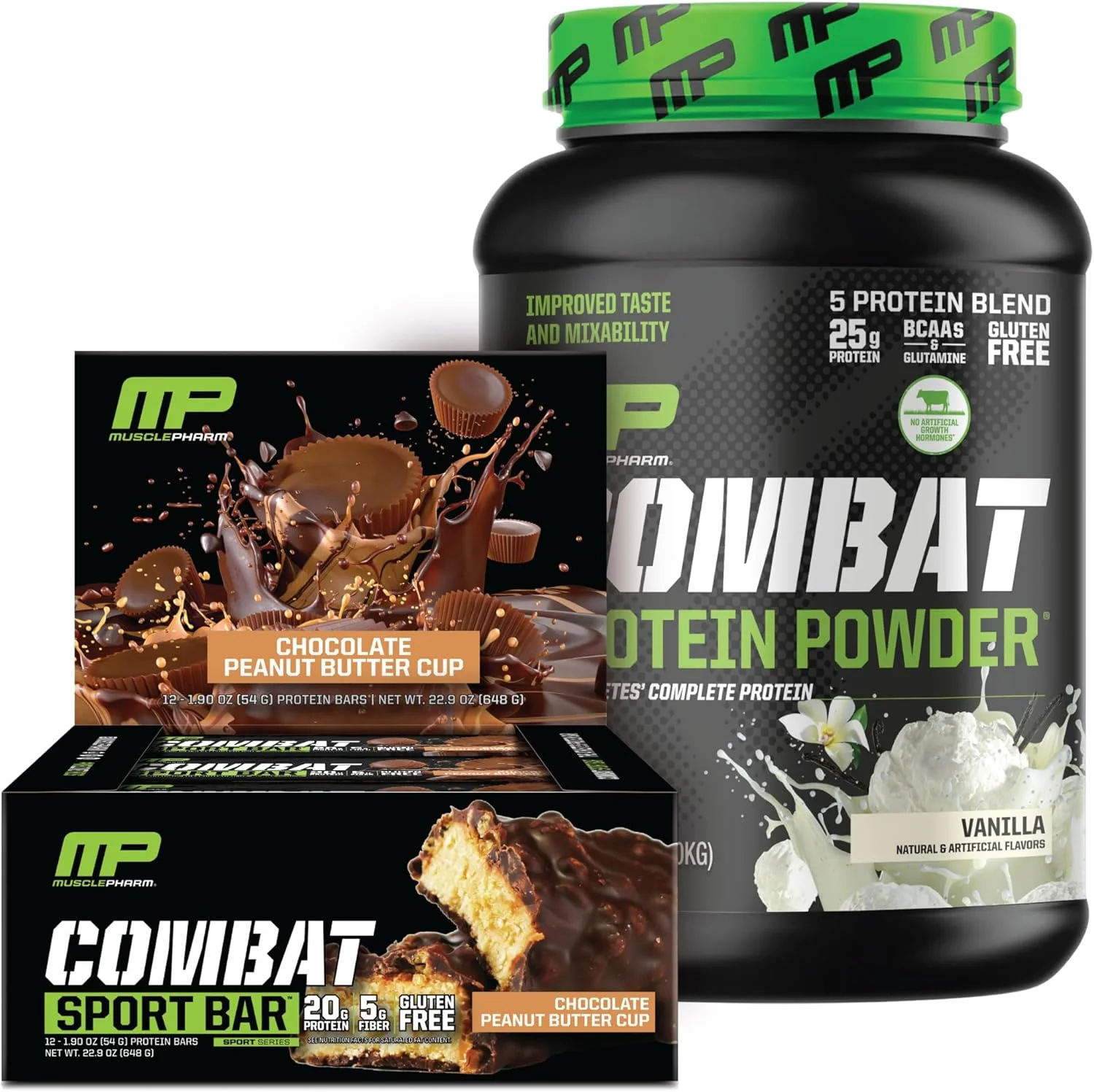 پروتئین کامبت ماسل فارم 2 پوندی وانیلی و بارهای ورزشی کامبت شکلات بادام زمینی پروتئین کامبت ماسل فارم 2 پوندی وانیلی و بارهای ورزشی کامبت شکلات بادام زمینی