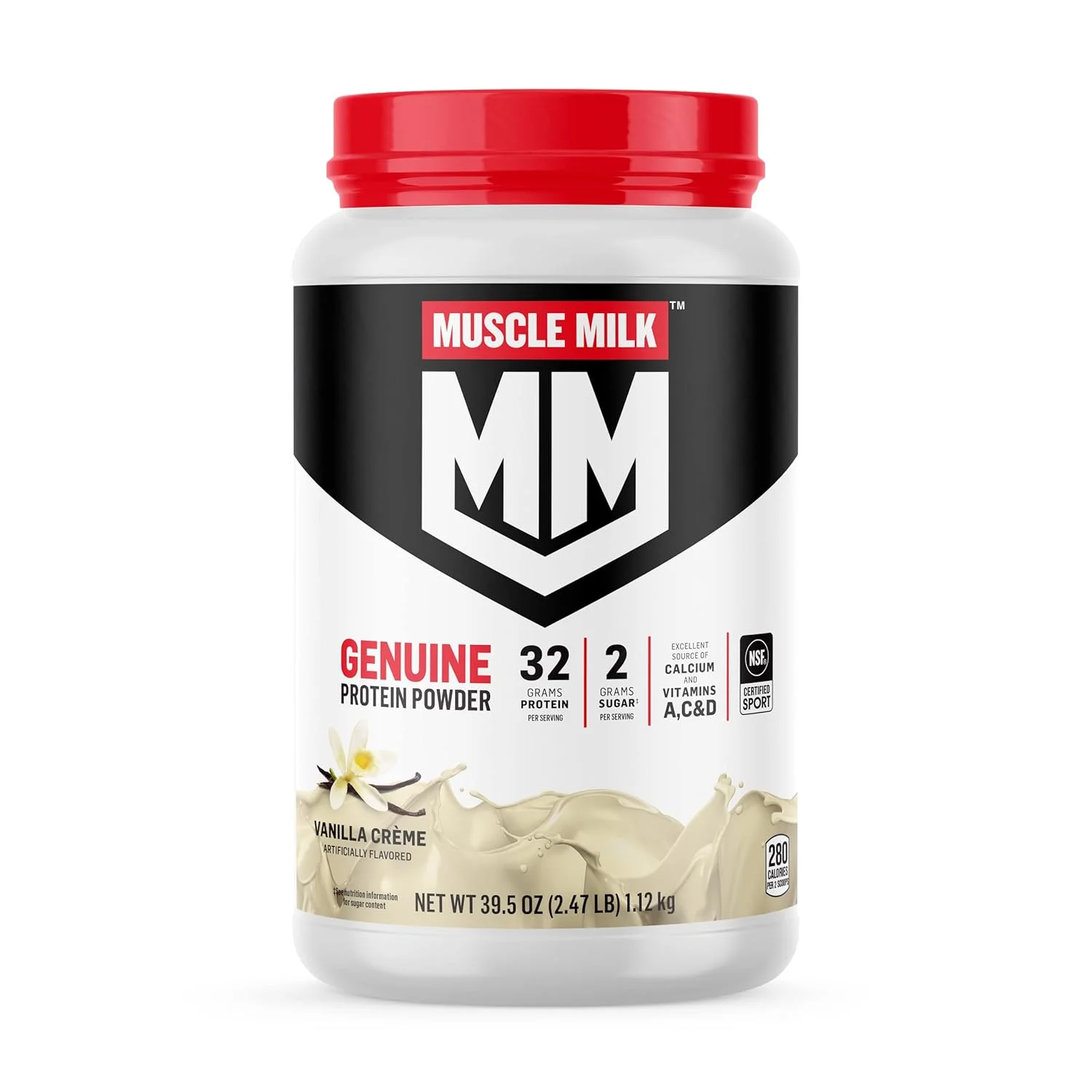 پودر پروتئین Muscle Milk Genuine، کرم وانیلی، 1.12 کیلوگرم، 16 سروینگ، 32 گرم پروتئین، 2 گرم شکر، کلسیم، ویتامین های A، C و D، دارای گواهی NSF برای ورزش، میان وعده انرژی زا، بسته بندی ممکن است متفاوت باشد پودر پروتئین Muscle Milk Genuine، کرم وانیلی، 1.12 کیلوگرم، 16 سروینگ، 32 گرم پروتئین، 2 گرم شکر، کلسیم، ویتامین های A، C و D، دارای گواهی NSF برای ورزش، میان وعده انرژی زا، بسته بندی ممکن است متفاوت باشد