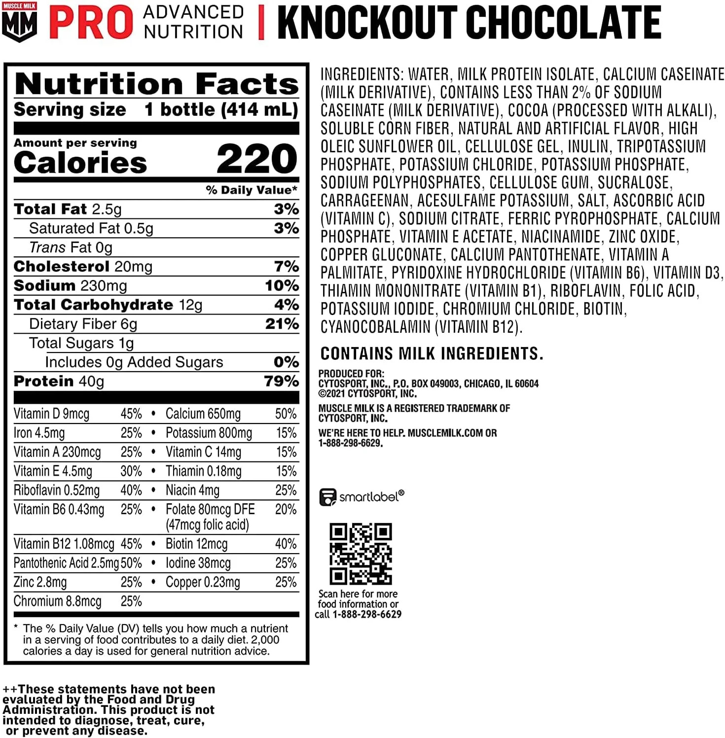 نوشیدنی پروتئینی پیشرفته Muscle Milk Pro، شکلات، بطری ۴۱۴ میلی لیتری، بسته ۱۲ عددی، ۴۰ گرم پروتئین، ۱ گرم شکر، ۱۶ ویتامین و مواد معدنی، ۶ گرم فیبر، ریکاوری بعد از تمرین، بسته بندی ممکن است متفاوت باشد نوشیدنی پروتئینی پیشرفته Muscle Milk Pro، شکلات، بطری ۴۱۴ میلی لیتری، بسته ۱۲ عددی، ۴۰ گرم پروتئین، ۱ گرم شکر، ۱۶ ویتامین و مواد معدنی، ۶ گرم فیبر، ریکاوری بعد از تمرین، بسته بندی ممکن است متفاوت باشد