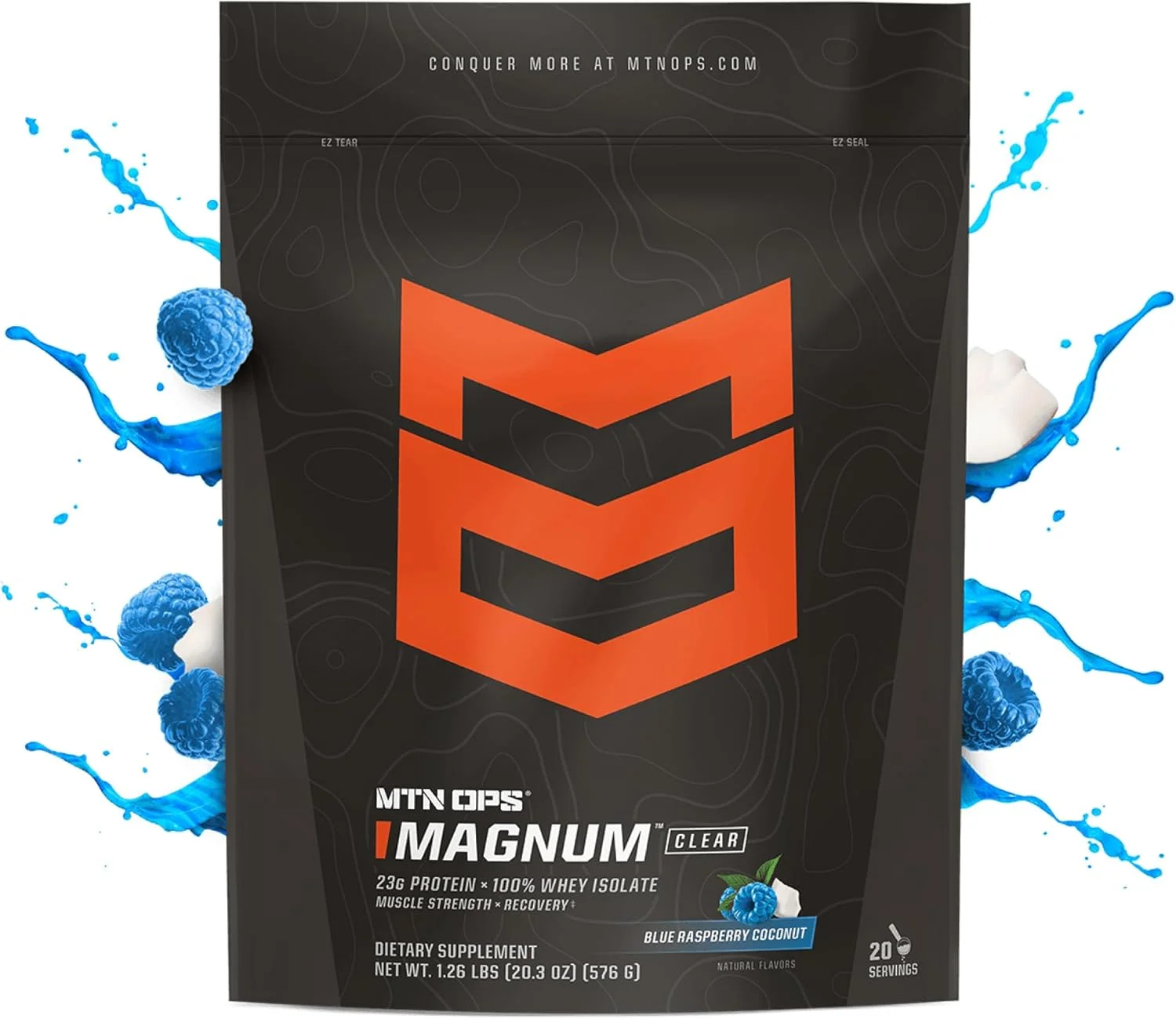 بسته مکمل غذایی MTN OPS Magnum با طعم تمشک آبی نارگیل و Ignite با طعم خون ببر