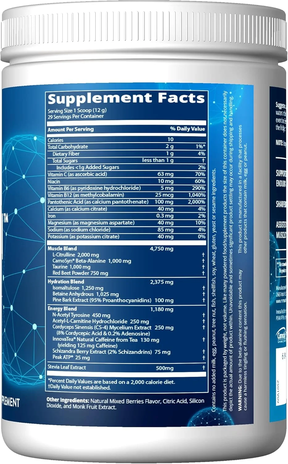 پودر قبل از تمرین MRM Nutrition Driven | طعم میکس بری | 125 میلی گرم کافئین | مواد خالص | ترکیبات عضله + هیدراتاسیون + انرژی | انرژی عملکرد | وگان + بدون گلوتن | 29 سروینگ پودر قبل از تمرین MRM Nutrition Driven | طعم میکس بری | 125 میلی گرم کافئین | مواد خالص | ترکیبات عضله + هیدراتاسیون + انرژی | انرژی عملکرد | وگان + بدون گلوتن | 29 سروینگ