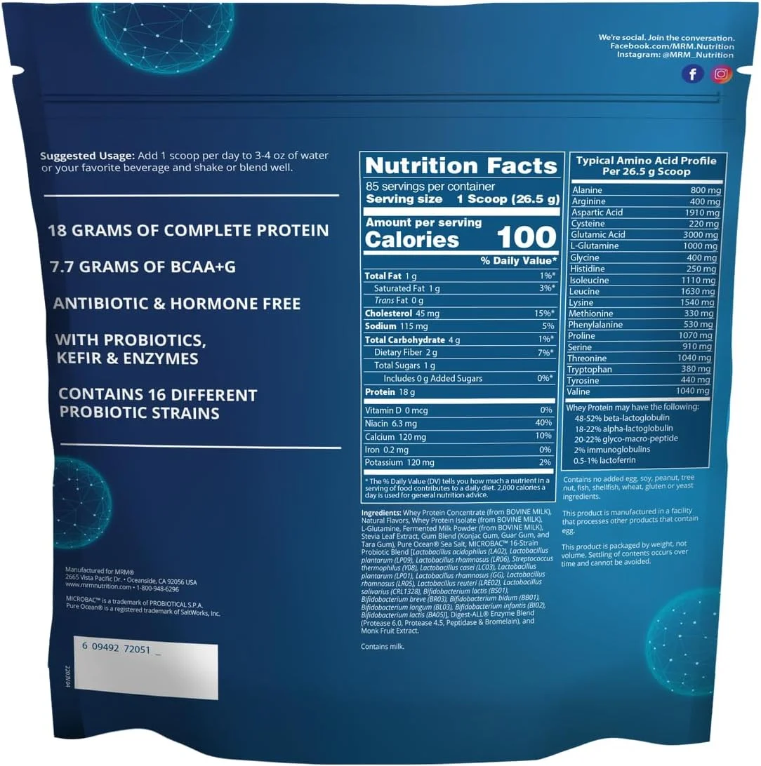 MRM - Natural Whey - پروتئین وی ممتاز 5 پوندی MRM - Natural Whey - پروتئین وی ممتاز 5 پوندی