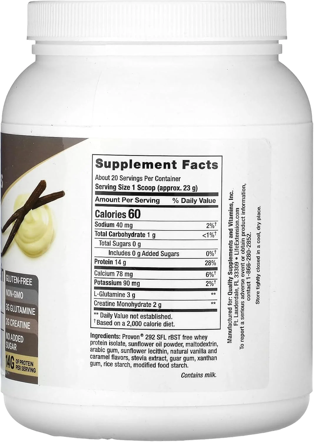 پروتئین وی ایزوله پیشرفته Wellness Code® (وانیلی)، کراتین، گلوتامین، مخلوط برای رشد عضلات و سلامت سیستم ایمنی، بدون شکر افزوده، بدون گلوتن، غیر تراریخته، 454 گرم، 20 سروینگ پروتئین وی ایزوله پیشرفته Wellness Code® (وانیلی)، کراتین، گلوتامین، مخلوط برای رشد عضلات و سلامت سیستم ایمنی، بدون شکر افزوده، بدون گلوتن، غیر تراریخته، 454 گرم، 20 سروینگ