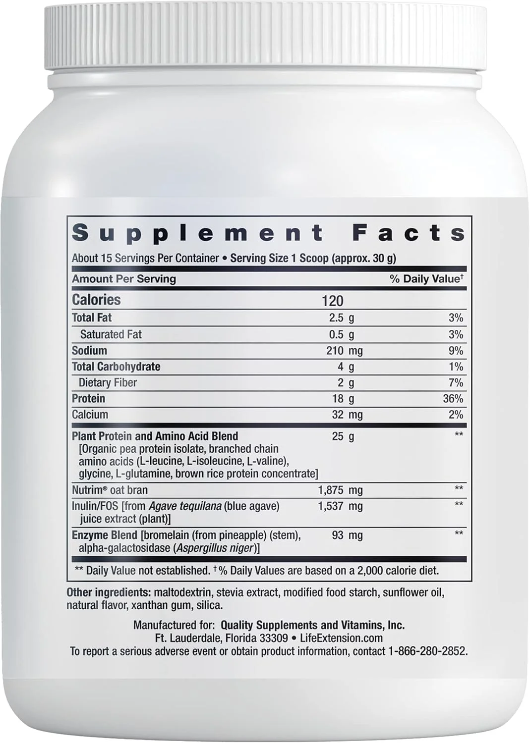 پروتئین گیاهی کامل و کمپلکس آمینو اسید Wellness Code® Life Extension (وانیلی)، پودر پروتئین گیاهی به همراه آمینو اسیدهای زنجیره ای شاخه دار، بدون گلوتن، غیر تراریخته، گیاهخواری، 450 گرم پروتئین گیاهی کامل و کمپلکس آمینو اسید Wellness Code® Life Extension (وانیلی)، پودر پروتئین گیاهی به همراه آمینو اسیدهای زنجیره ای شاخه دار، بدون گلوتن، غیر تراریخته، گیاهخواری، 450 گرم