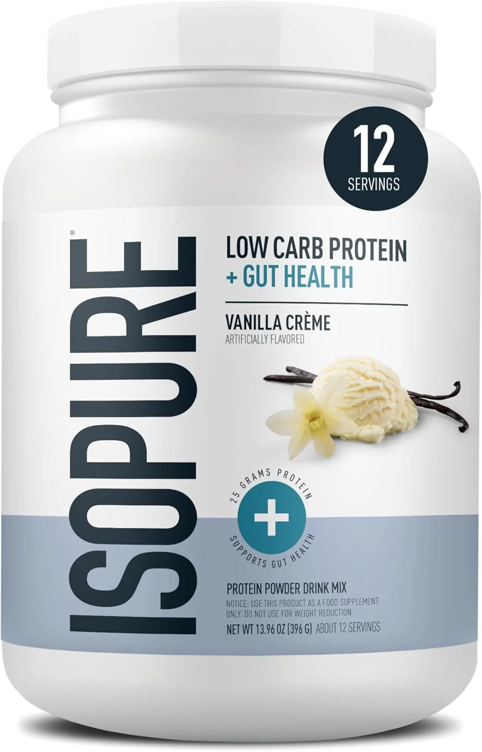 پودر پروتئین ایزوپیور + سلامت روده و پشتیبانی از سیستم ایمنی، کرم وانیلی، 25 گرم پروتئین وی با پریبیوتیکها و ویتامینها، 12 سروینگ (بسته 1 عددی) پودر پروتئین ایزوپیور + سلامت روده و پشتیبانی از سیستم ایمنی، کرم وانیلی، 25 گرم پروتئین وی با پریبیوتیکها و ویتامینها، 12 سروینگ (بسته 1 عددی)