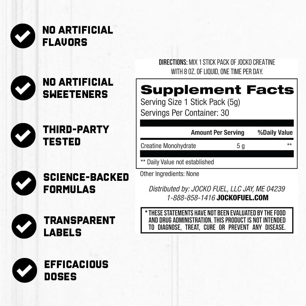 پودر کراتین مونوهیدرات بسته بندی شده قابل حمل ژاکو فیول برای آقایان و بانوان، مکمل برای عملکرد ورزشی و سلامت عضلات، 30 سروینگ 150 گرم (بدون طعم) پودر کراتین مونوهیدرات بسته بندی شده قابل حمل ژاکو فیول برای آقایان و بانوان، مکمل برای عملکرد ورزشی و سلامت عضلات، 30 سروینگ 150 گرم (بدون طعم)