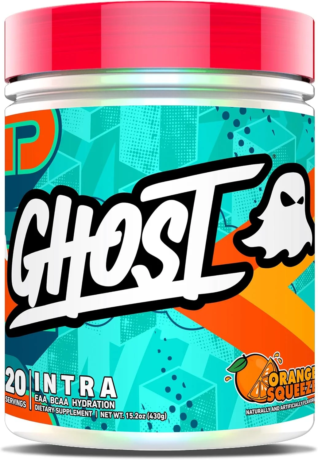 پودر تمرینات ورزشی GHOST Intra با طعم پرتقال - حاوی BCAA، EAA، مواد مغذی و آبرسان - اسیدهای آمینه ضروری و شاخه دار، پشتیبانی از ریکاوری عضلات و تمرکز - پودرهای قبل، حین و بعد از تمرین پودر تمرینات ورزشی GHOST Intra با طعم پرتقال - حاوی BCAA، EAA، مواد مغذی و آبرسان - اسیدهای آمینه ضروری و شاخه دار، پشتیبانی از ریکاوری عضلات و تمرکز - پودرهای قبل، حین و بعد از تمرین