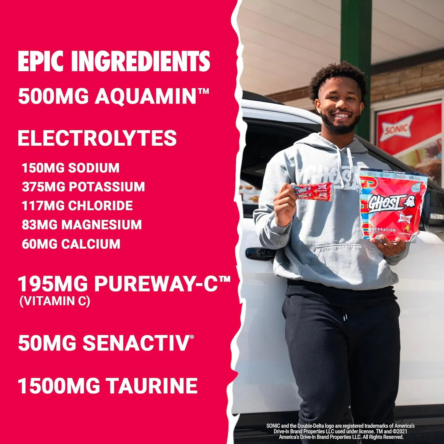 پودر مخلوط نوشیدنی الکترولیت GHOST، طعم گیلاس لیمویی، 24 عدد - مکمل پودری حاوی منیزیم، پتاسیم، کلسیم، ویتامین C - مناسب برای گیاهخواران، فاقد سویا، شکر و گلوتن پودر مخلوط نوشیدنی الکترولیت GHOST، طعم گیلاس لیمویی، 24 عدد - مکمل پودری حاوی منیزیم، پتاسیم، کلسیم، ویتامین C - مناسب برای گیاهخواران، فاقد سویا، شکر و گلوتن