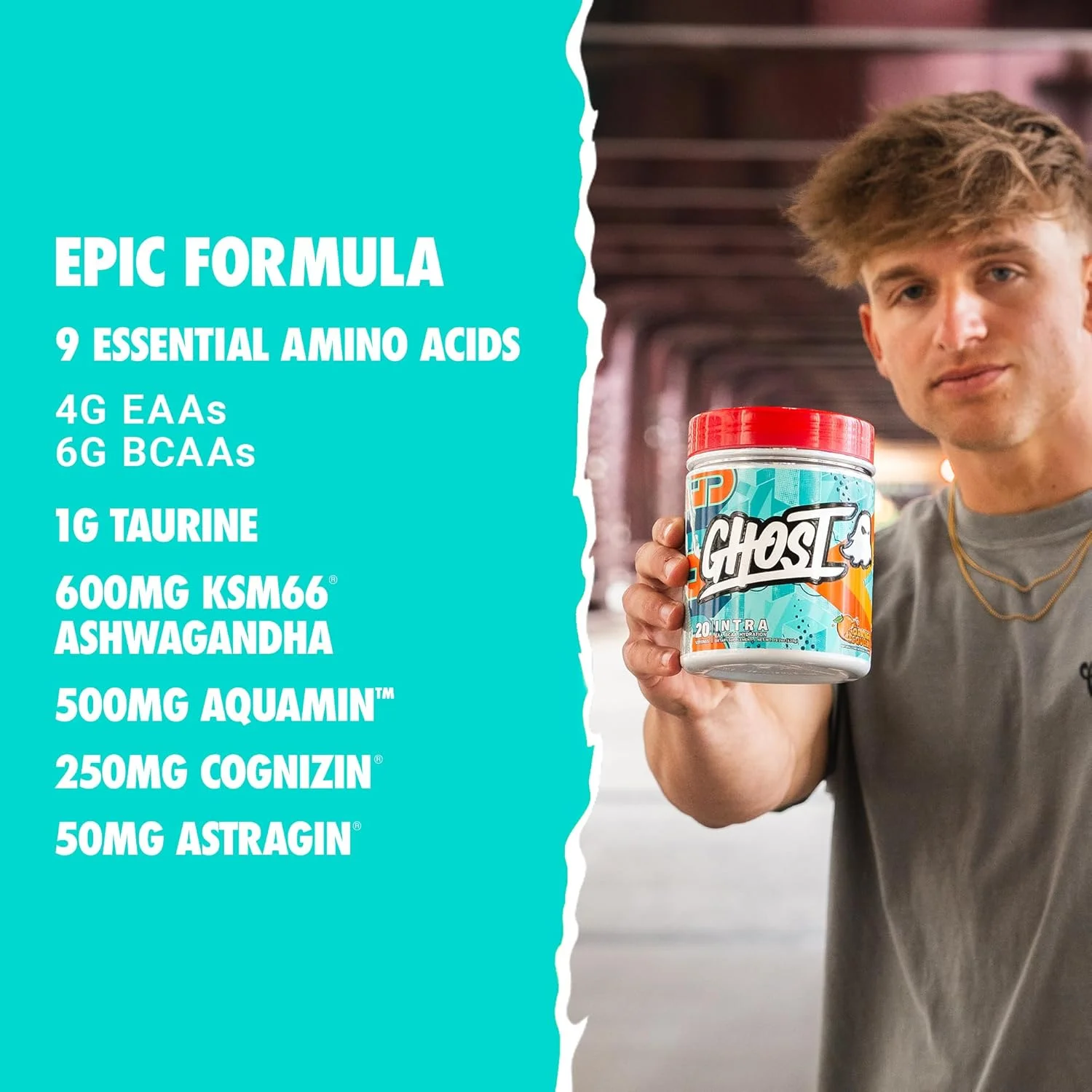 پودر تمرینات ورزشی GHOST Intra با طعم پرتقال - حاوی BCAA، EAA، مواد مغذی و آبرسان - اسیدهای آمینه ضروری و شاخه دار، پشتیبانی از ریکاوری عضلات و تمرکز - پودرهای قبل، حین و بعد از تمرین پودر تمرینات ورزشی GHOST Intra با طعم پرتقال - حاوی BCAA، EAA، مواد مغذی و آبرسان - اسیدهای آمینه ضروری و شاخه دار، پشتیبانی از ریکاوری عضلات و تمرکز - پودرهای قبل، حین و بعد از تمرین