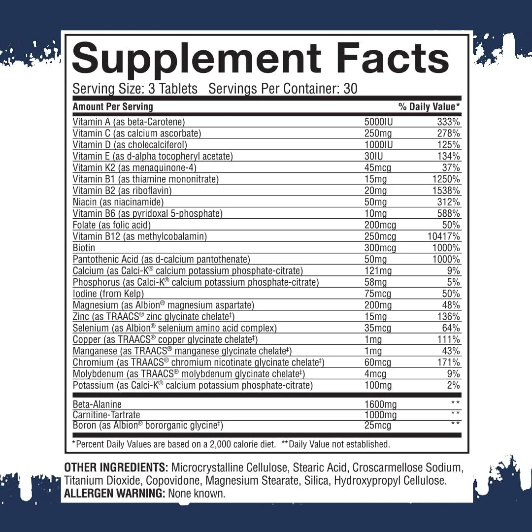 آناویت گاسپاری نوتریشن - مولتی ویتامین ورزشی با آمینو اسیدها، بتا آلانین و ال-کارنیتین، افزایش عملکرد و ریکاوری، 180 قرص آناویت گاسپاری نوتریشن - مولتی ویتامین ورزشی با آمینو اسیدها، بتا آلانین و ال-کارنیتین، افزایش عملکرد و ریکاوری، 180 قرص