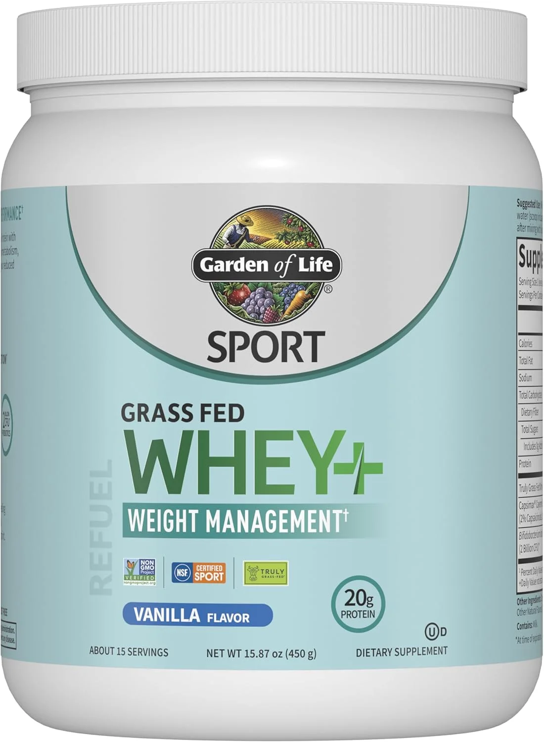 پودر پروتئین وی ایزوله Garden of Life Sport Plus برای مدیریت وزن و افزایش انرژی آمینو - 20 گرم پروتئین تغذیه شده با علف برای زنان و مردان - طعم وانیل - حاوی Capsimax و 2 میلیارد پروبیوتیک - حدود 15 سروینگ پودر پروتئین وی ایزوله Garden of Life Sport Plus برای مدیریت وزن و افزایش انرژی آمینو - 20 گرم پروتئین تغذیه شده با علف برای زنان و مردان - طعم وانیل - حاوی Capsimax و 2 میلیارد پروبیوتیک - حدود 15 سروینگ