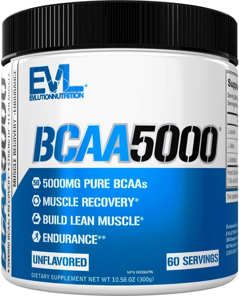 پودر آمینو اسیدهای شاخه دار EVLution EVL BCAAs - نوشیدنی ریکاوری بعد از تمرین و پودر انرژی قبل از تمرین بدون محرک - مکمل 5 گرمی آمینو اسیدهای شاخه دار برای مردان - پودر بدون طعم پودر آمینو اسیدهای شاخه دار EVLution EVL BCAAs - نوشیدنی ریکاوری بعد از تمرین و پودر انرژی قبل از تمرین بدون محرک - مکمل 5 گرمی آمینو اسیدهای شاخه دار برای مردان - پودر بدون طعم