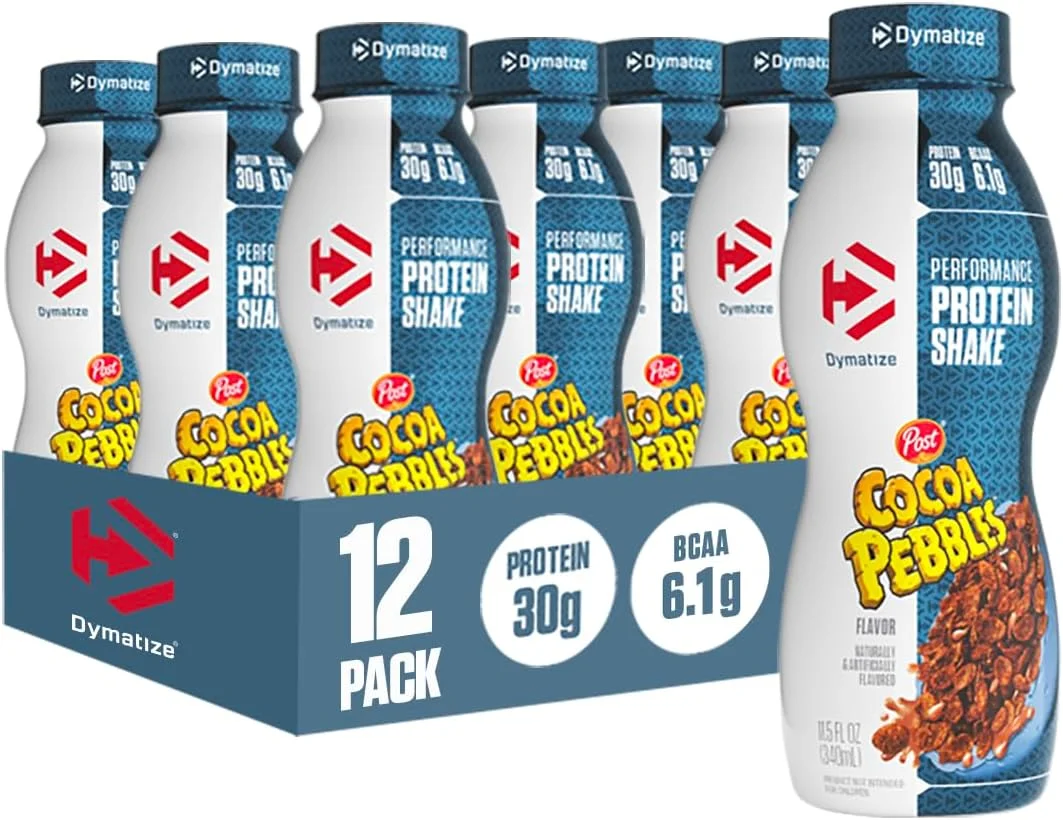 نوشیدنی پروتئینی دایماتیز پرفورمنس، طعم کوکو پبلز، 30 گرم پروتئین، 6.1 گرم BCAA برای ریکاوری عضلات، بدون شکر افزوده، کم چرب، 24 ویتامین و مواد معدنی، بدون گلوتن، آماده نوشیدن، اسنک قابل حمل، 340 میلی لیتر، بسته 12 عددی نوشیدنی پروتئینی دایماتیز پرفورمنس، طعم کوکو پبلز، 30 گرم پروتئین، 6.1 گرم BCAA برای ریکاوری عضلات، بدون شکر افزوده، کم چرب، 24 ویتامین و مواد معدنی، بدون گلوتن، آماده نوشیدن، اسنک قابل حمل، 340 میلی لیتر، بسته 12 عددی