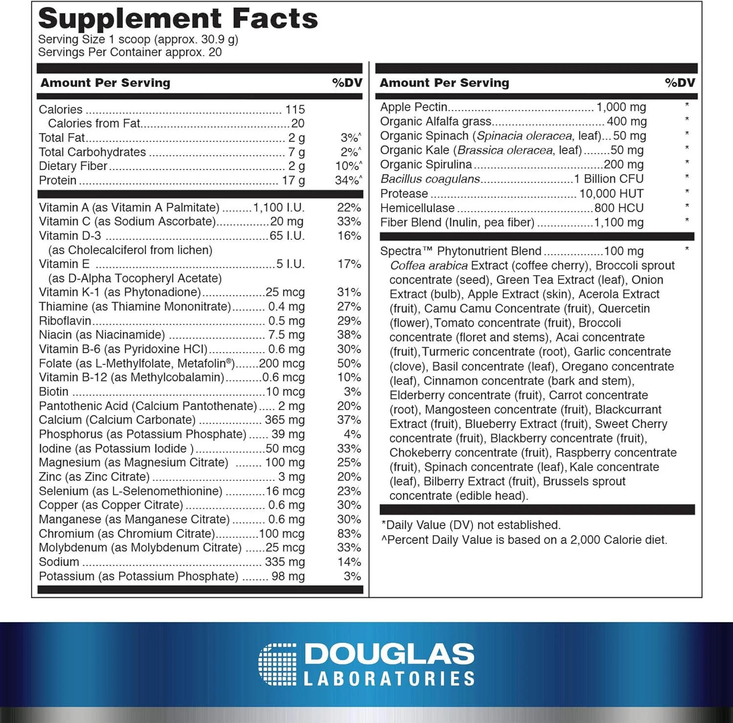پودر پروتئین گیاهی با طعم وانیل Douglas Laboratories Ultra Protein Green | 618 گرم پودر پروتئین گیاهی با طعم وانیل Douglas Laboratories Ultra Protein Green | 618 گرم