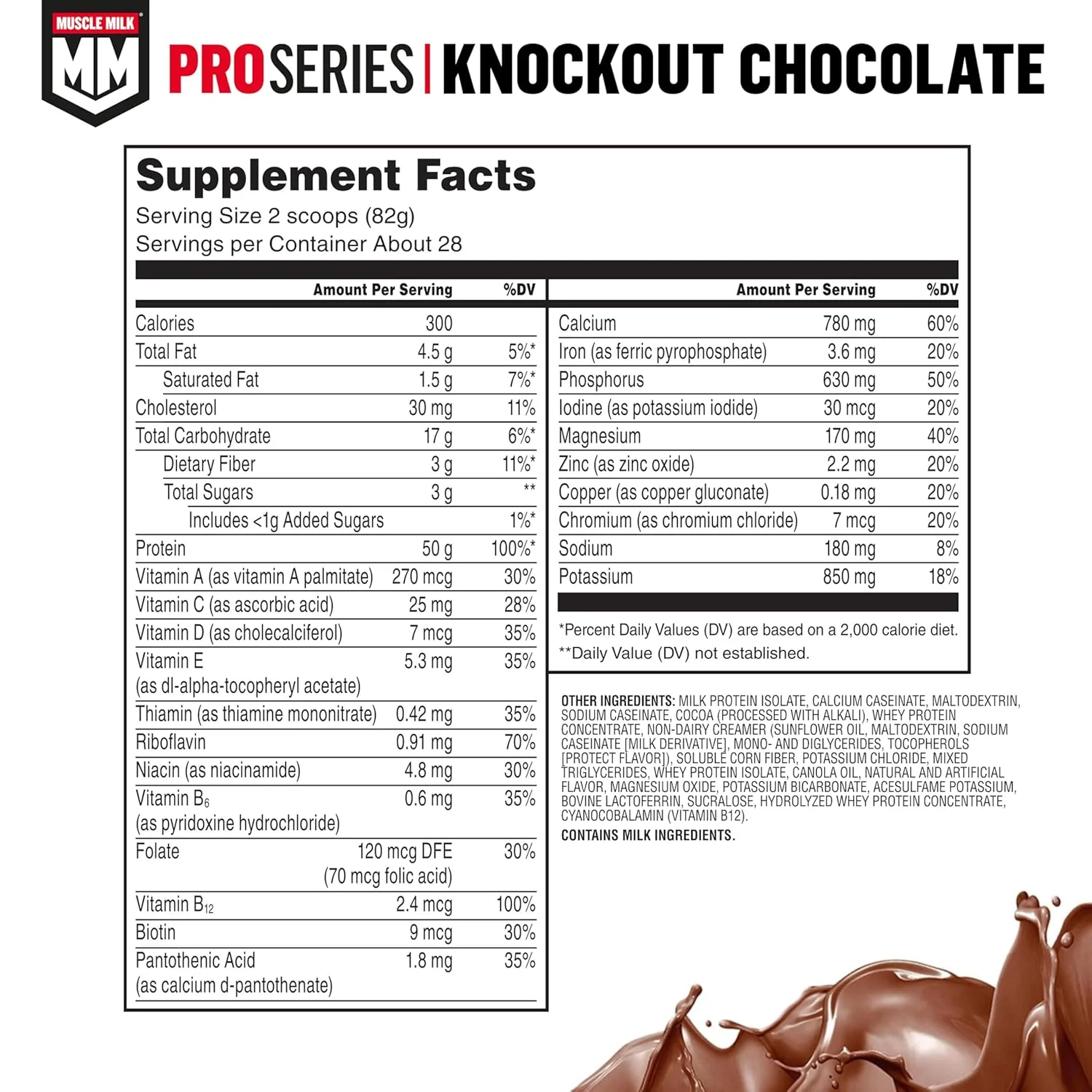 مکمل پودر پروتئین سری Muscle Milk Pro، شکلات، 5 پوند، 28 سروینگ، 50 گرم پروتئین، 3 گرم شکر، 20 ویتامین و مواد معدنی، دارای گواهی NSF برای ورزش، ریکاوری تمرین مکمل پودر پروتئین سری Muscle Milk Pro، شکلات، 5 پوند، 28 سروینگ، 50 گرم پروتئین، 3 گرم شکر، 20 ویتامین و مواد معدنی، دارای گواهی NSF برای ورزش، ریکاوری تمرین