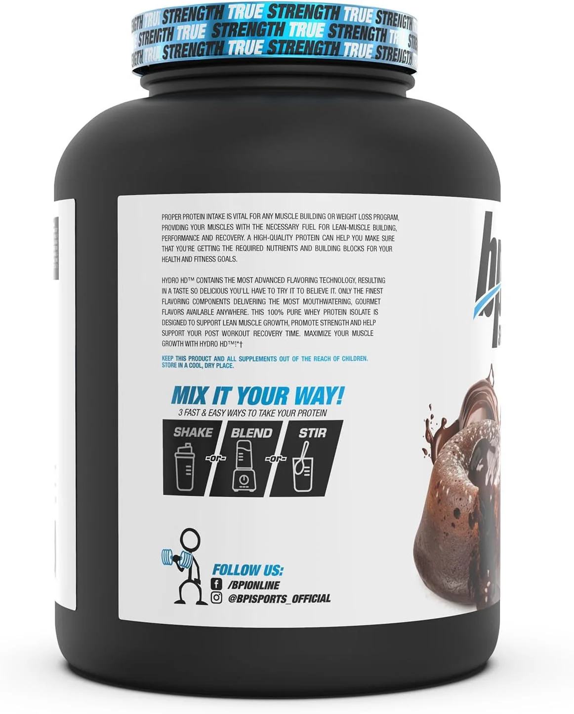 پودر پروتئین وی هیدرولیز شده BPI Sports Hydro HD - رشد عضلات، ریکاوری، 25 گرم پروتئین هیدرولیز شده، کم کربوهیدرات، کم شکر، جذب سریع (68 سروینگ، کیک شکلاتی آتشفشانی) پودر پروتئین وی هیدرولیز شده BPI Sports Hydro HD - رشد عضلات، ریکاوری، 25 گرم پروتئین هیدرولیز شده، کم کربوهیدرات، کم شکر، جذب سریع (68 سروینگ، کیک شکلاتی آتشفشانی)