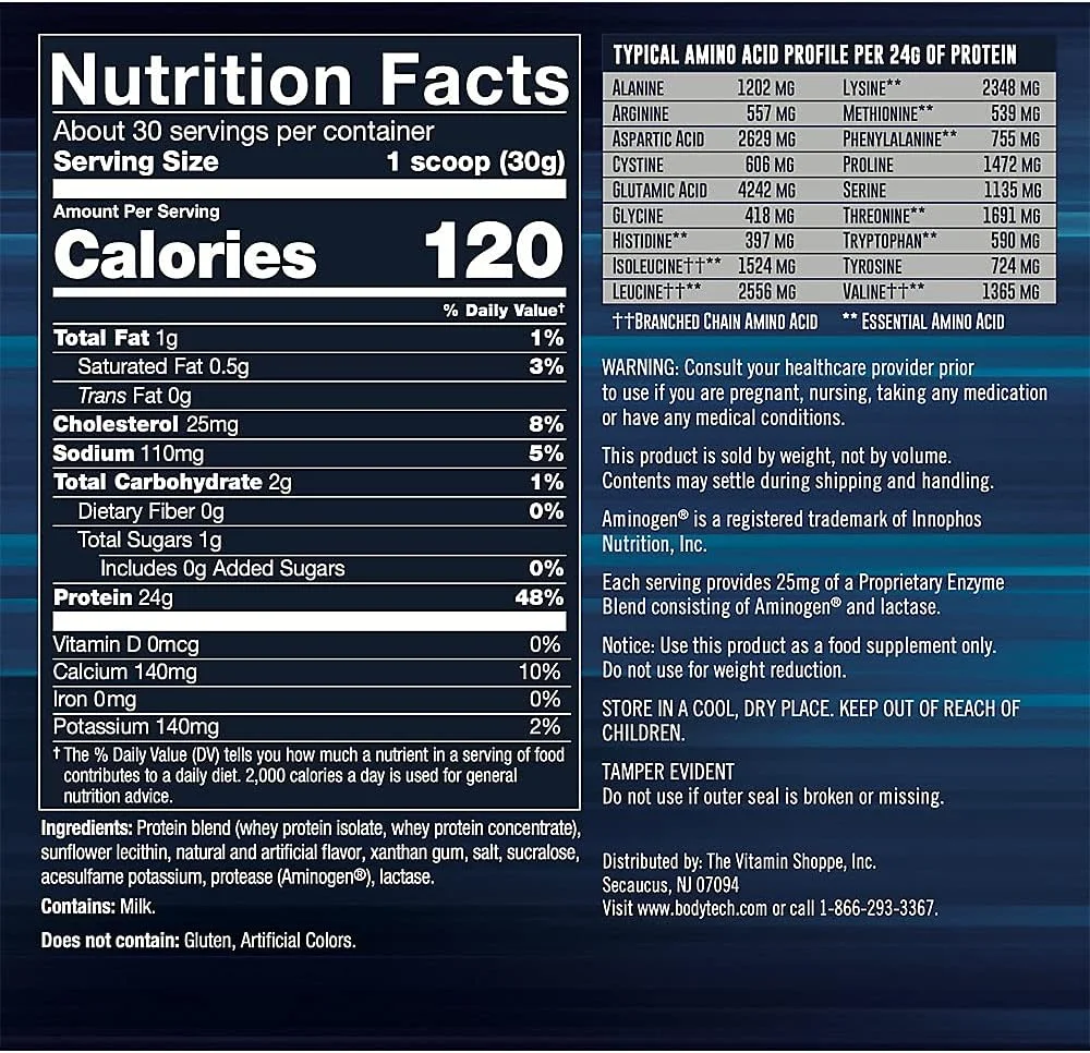 پودر پروتئین وی تک پرو 24 بادی تک - 24 گرم پروتئین در هر وعده - پشتیبانی از رشد و ریکاوری عضلات - بستنی وانیلی (907 گرم، 30 وعده) پودر پروتئین وی تک پرو 24 بادی تک - 24 گرم پروتئین در هر وعده - پشتیبانی از رشد و ریکاوری عضلات - بستنی وانیلی (907 گرم، 30 وعده)