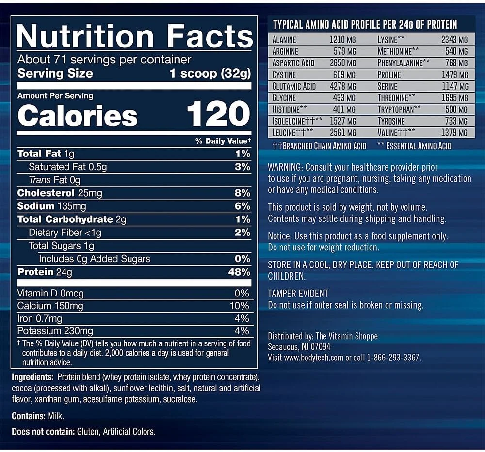 پودر پروتئین وی تک پرو 24 بادی تک - 24 گرم پروتئین در هر وعده - پشتیبانی از رشد و ریکاوری عضلات - شکلات غنی (5 پوند، 71 وعده) پودر پروتئین وی تک پرو 24 بادی تک - 24 گرم پروتئین در هر وعده - پشتیبانی از رشد و ریکاوری عضلات - شکلات غنی (5 پوند، 71 وعده)