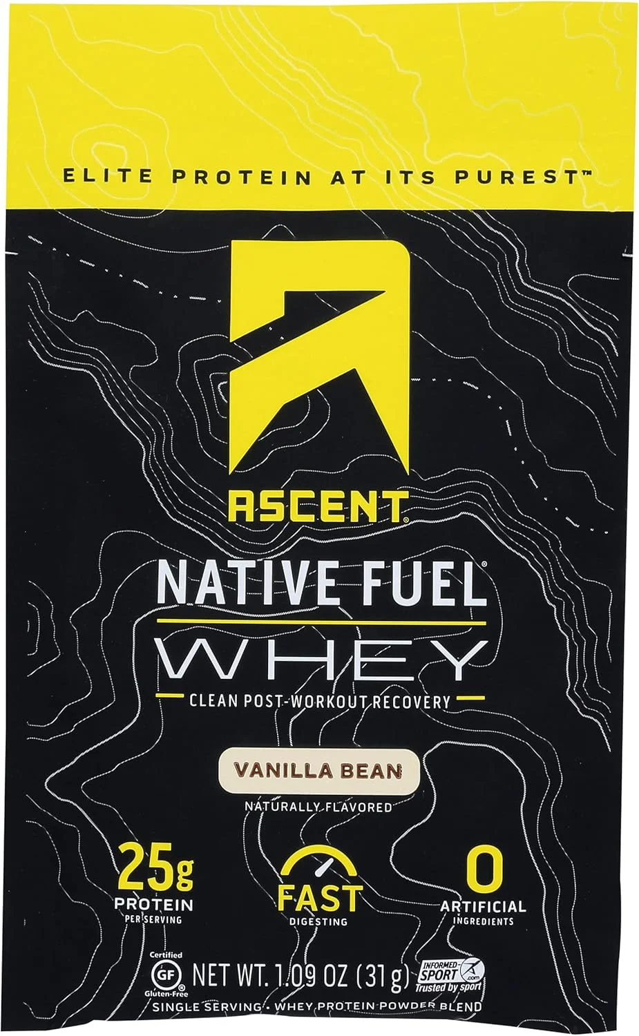 پروتئین وی وانیلی Ascent، تک بسته ای، 31 گرم پروتئین وی وانیلی Ascent، تک بسته ای، 31 گرم