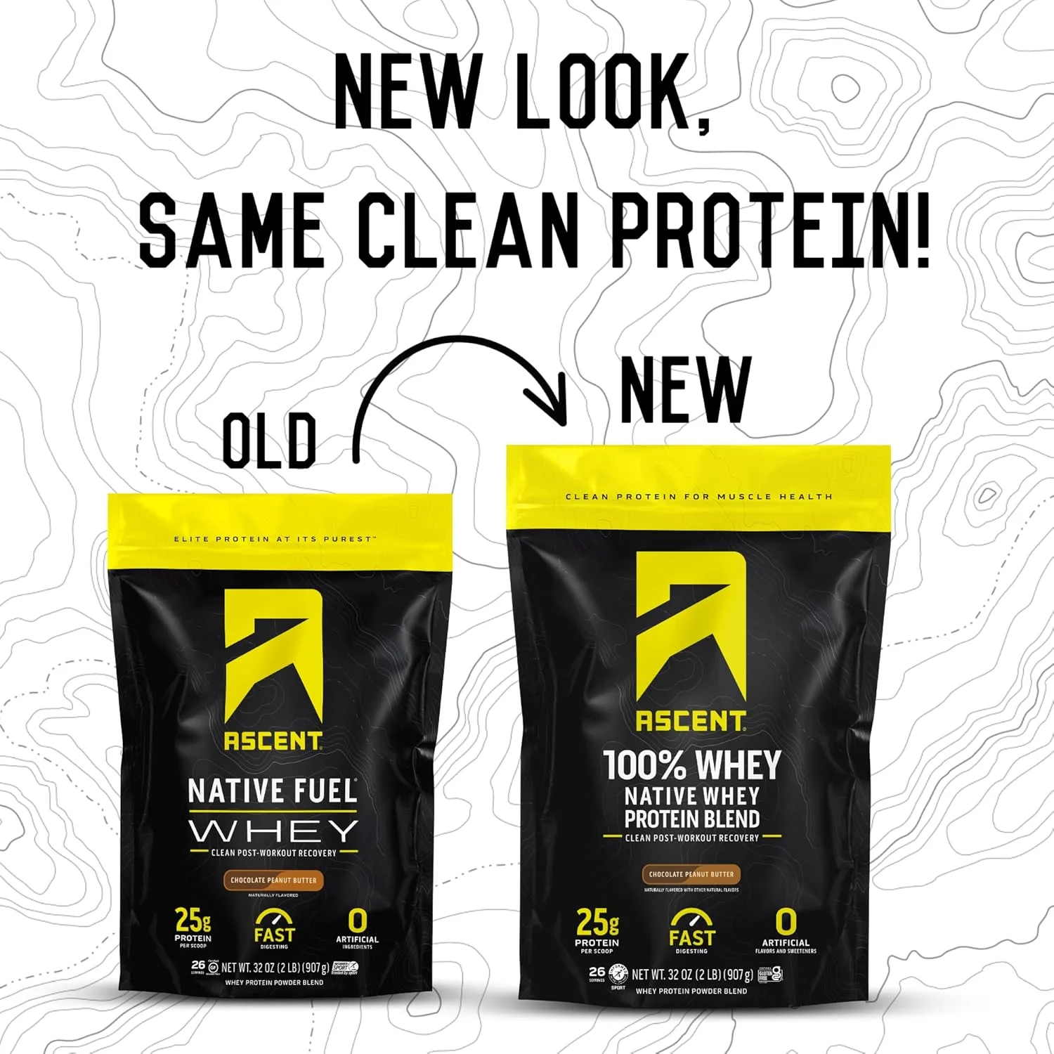 پودر پروتئین وی ۱۰۰٪ Ascent، طعم کره بادام زمینی شکلاتی، ۹۰۰ گرم و پودر کراتین مونوهیدرات، بدون طعم، ۴۵ سروینگ پودر پروتئین وی ۱۰۰٪ Ascent، طعم کره بادام زمینی شکلاتی، ۹۰۰ گرم و پودر کراتین مونوهیدرات، بدون طعم، ۴۵ سروینگ