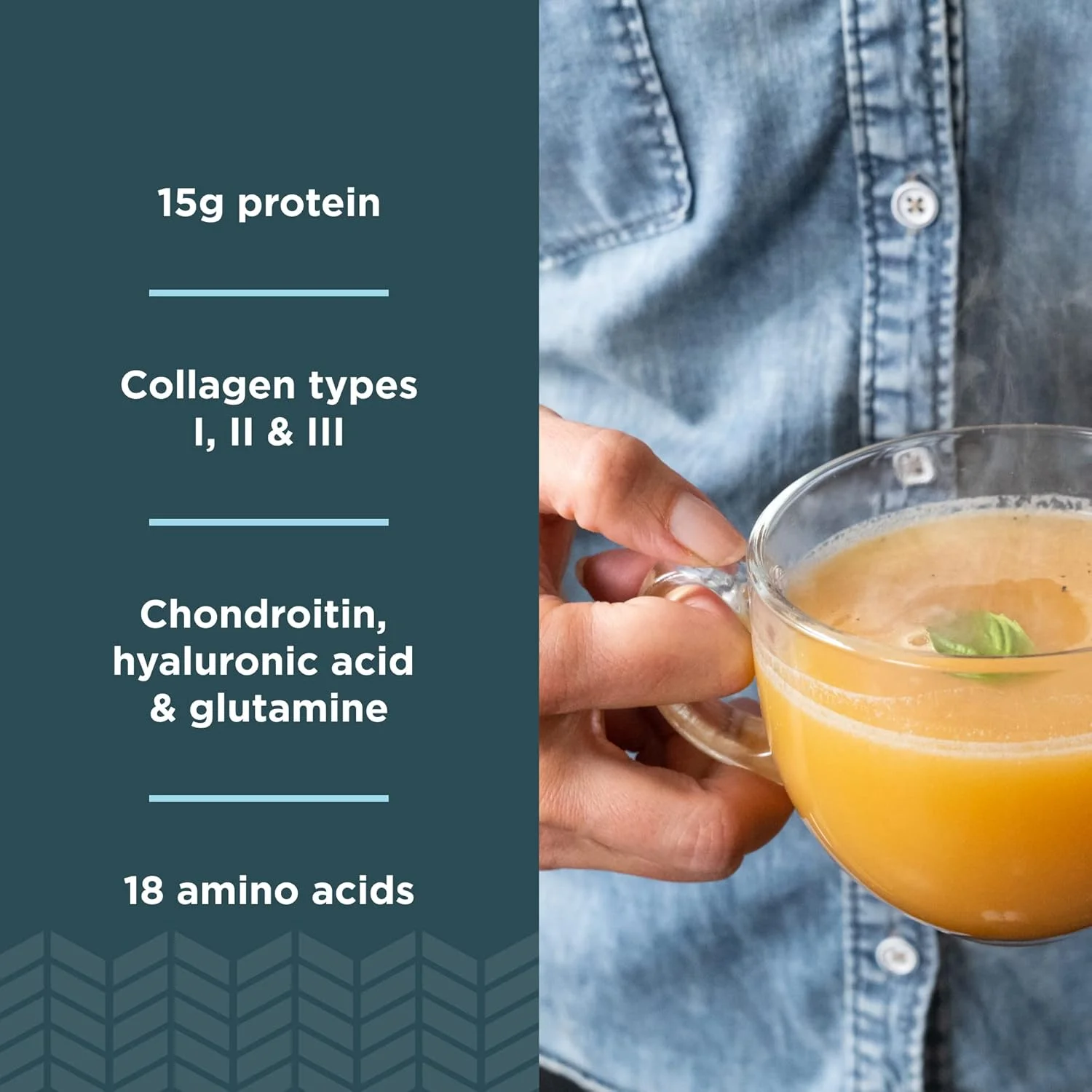 پودر پروتئین آب قلم با طعم سوپ مرغ Ancient Nutrition، پودر آب قلم مرغ و گاو تغذیه شده با علف، 15 گرم پروتئین در هر وعده، پشتیبانی از سلامت روده، 15 وعده پودر پروتئین آب قلم با طعم سوپ مرغ Ancient Nutrition، پودر آب قلم مرغ و گاو تغذیه شده با علف، 15 گرم پروتئین در هر وعده، پشتیبانی از سلامت روده، 15 وعده