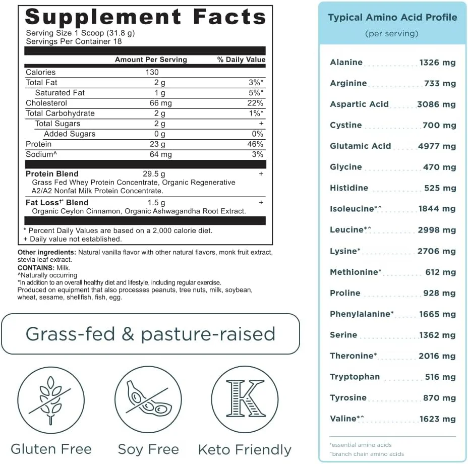 پودر پروتئین وی تغذیه باستانی با طعم وانیل دارچین، 18 سروینگ + پودر پروتئین پپتیدهای کلاژن، وانیلی، 24 سروینگ پودر پروتئین وی تغذیه باستانی با طعم وانیل دارچین، 18 سروینگ + پودر پروتئین پپتیدهای کلاژن، وانیلی، 24 سروینگ