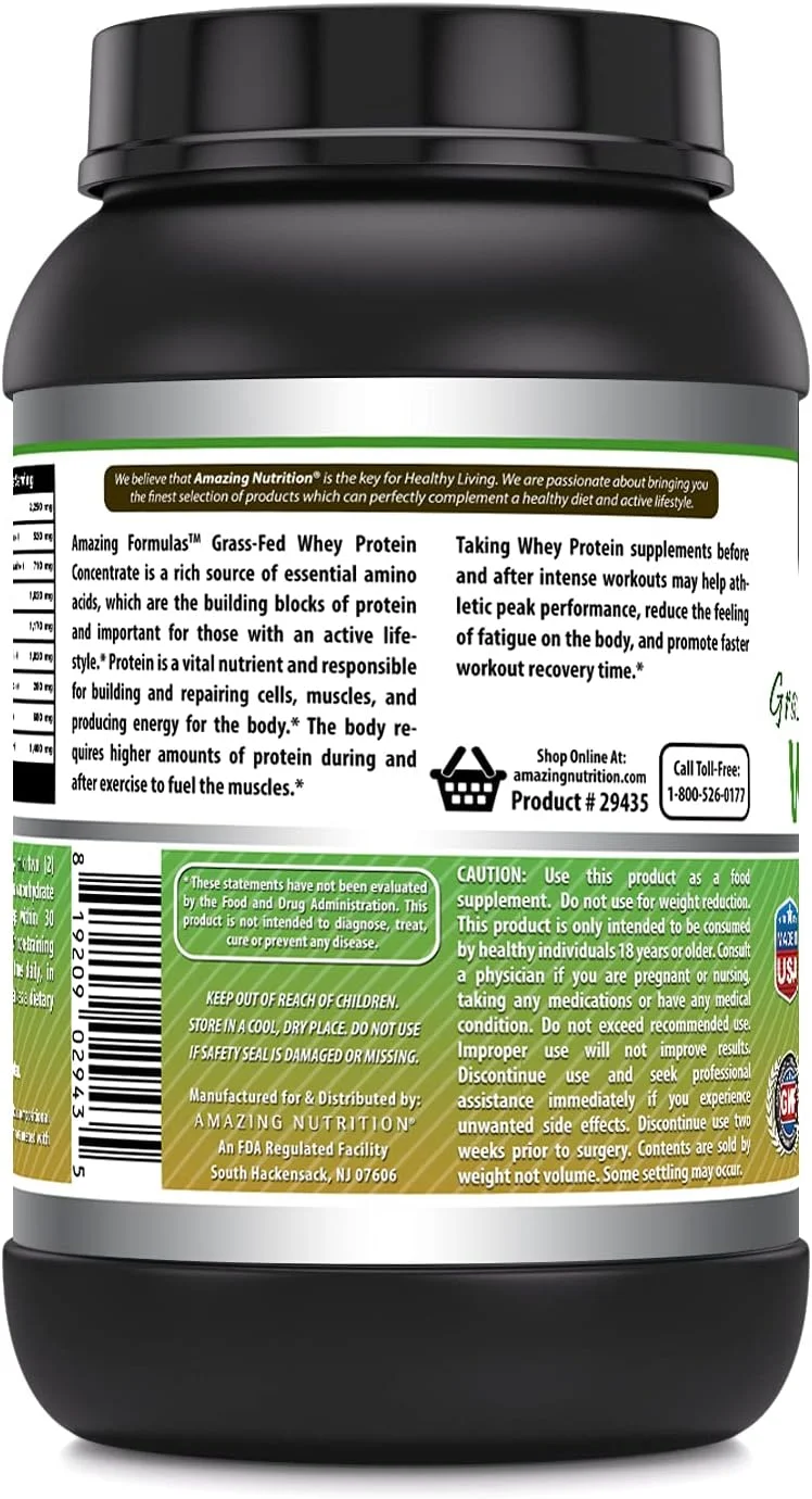 پودر پروتئین وی تهیه شده از شیر گاوهای تغذیه شده با علف | مکمل ۲۵ گرم پروتئین | شیرین کننده و طعم دهنده طبیعی | حاوی BCAA و EAA | غیر تراریخته | ساخت آمریکا (۹۰۰ گرمی، شکلاتی) پودر پروتئین وی تهیه شده از شیر گاوهای تغذیه شده با علف | مکمل ۲۵ گرم پروتئین | شیرین کننده و طعم دهنده طبیعی | حاوی BCAA و EAA | غیر تراریخته | ساخت آمریکا (۹۰۰ گرمی، شکلاتی)