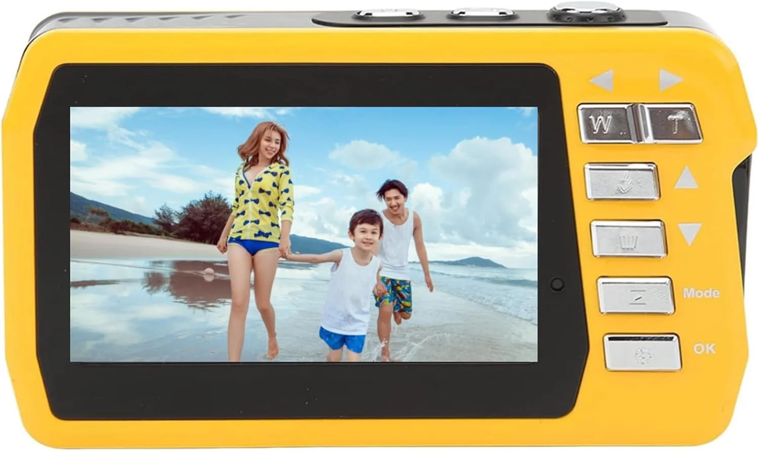 دوربین ضد آب، دوربین زیر آب 4K 56MP HD با دو صفحه نمایش، دوربین دیجیتال زیر آب 10 فوت، دوربین فیلمبرداری زیر آب با زوم دیجیتال 18X برای غواصی