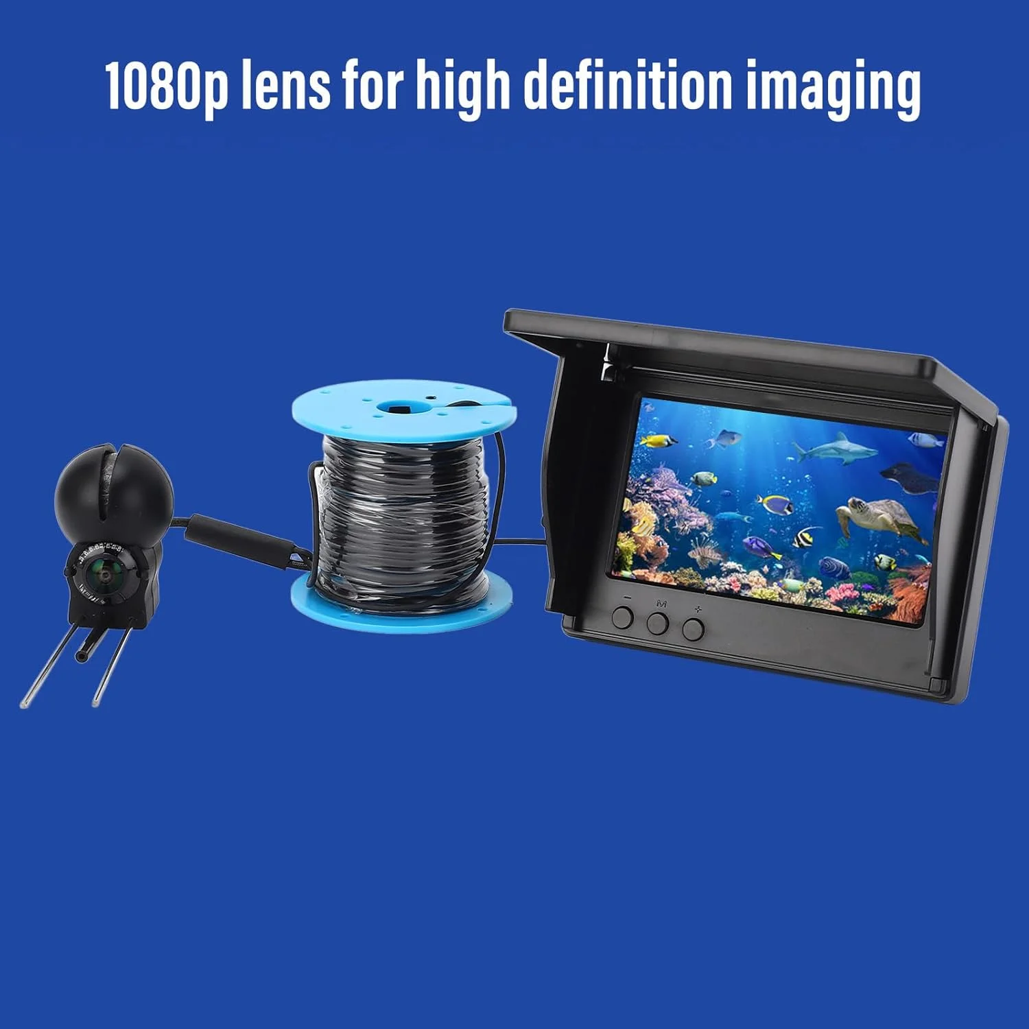 دوربین ماهیگیری زیر آب 1080P با صفحه نمایش 4.3 اینچی، کابل 30 متری، لنز فوق عریض، ماهی یاب یخ دوربین ماهیگیری زیر آب 1080P با صفحه نمایش 4.3 اینچی، کابل 30 متری، لنز فوق عریض، ماهی یاب یخ