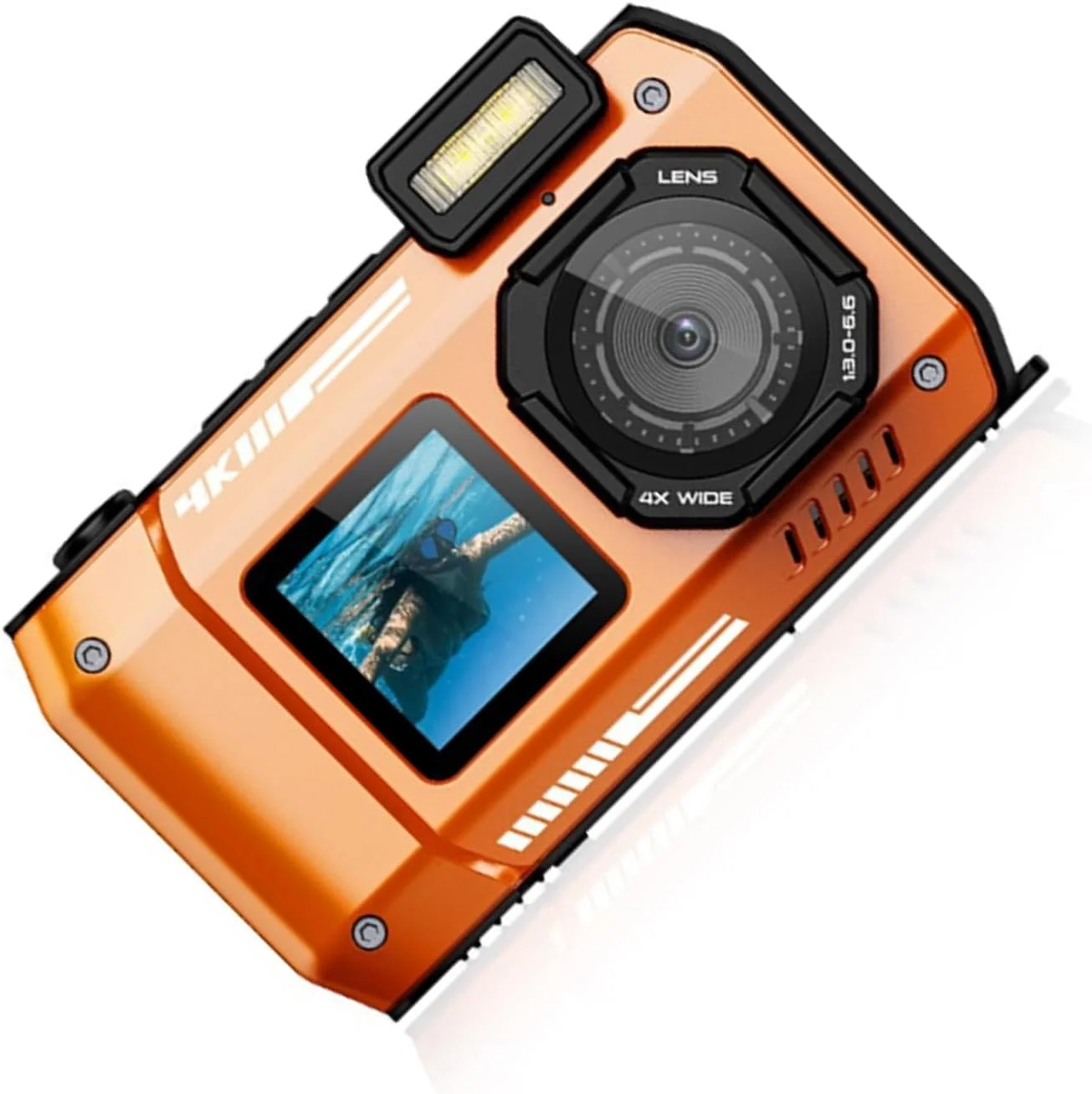 دوربین زیرآبی با کیفیت بالا 6500W پیکسل با شارژ USB Type-C و زوم 10 برابر برای ثبت مناظر خیره کننده