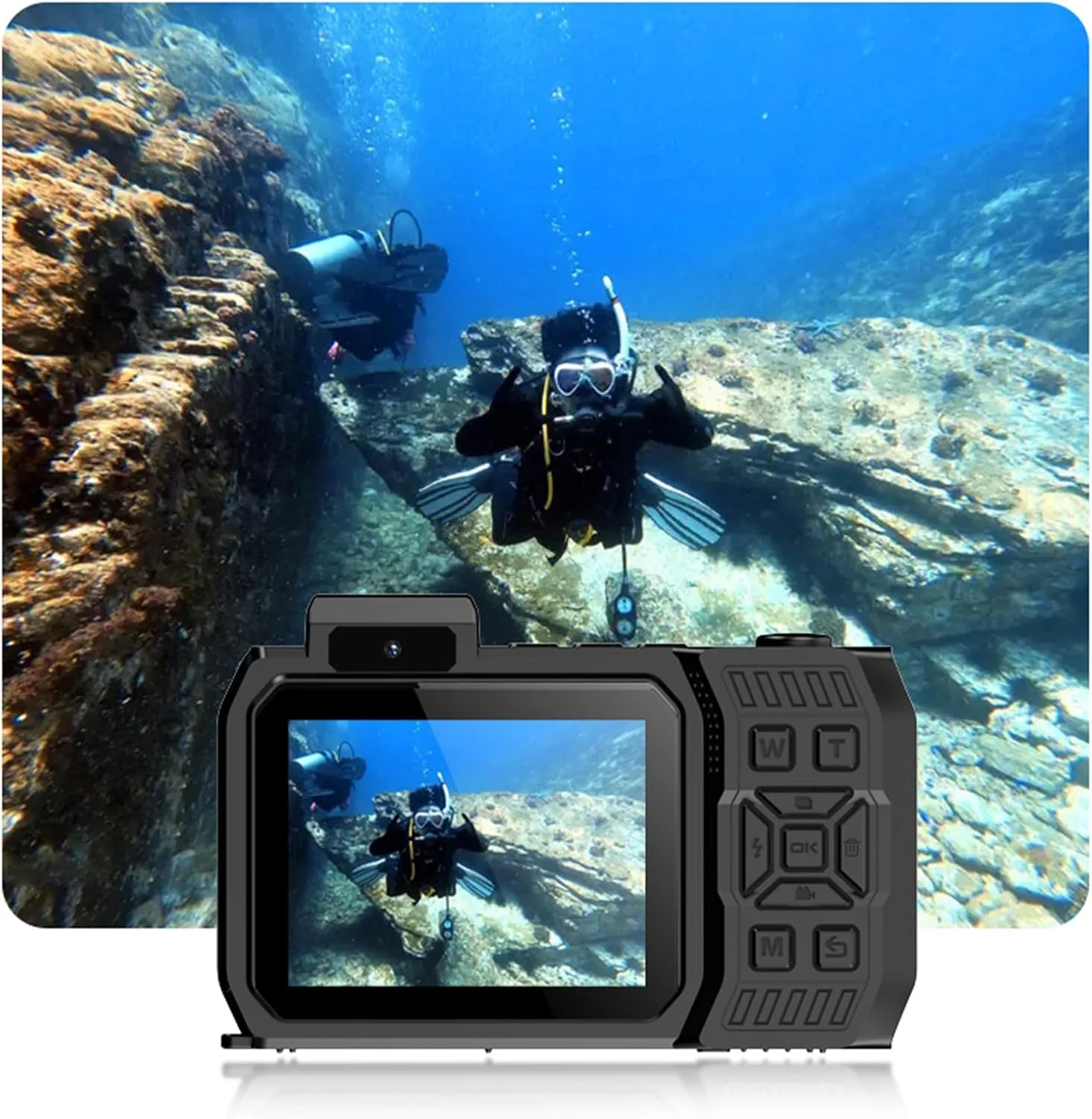 دوربین زیرآبی با کیفیت بالا 6500W پیکسل با شارژ USB Type-C و زوم 10 برابر برای ثبت مناظر خیره کننده دوربین زیرآبی با کیفیت بالا 6500W پیکسل با شارژ USB Type-C و زوم 10 برابر برای ثبت مناظر خیره کننده